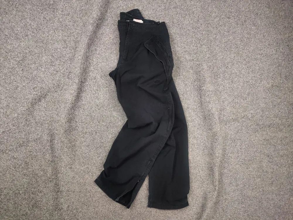 Nike Vintage NIke Black Faded Canvas Military Cargo Pants Y2K Size US 32 / EU 48 - 1 Thumbnail
