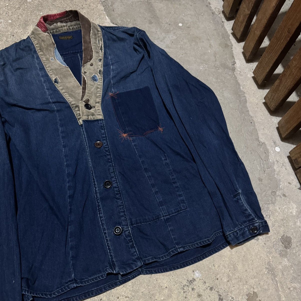 Kapital Kountry Kapital KOUNTRY Denim Reconstructed niragi Size US XXL / EU 58 / 5 - 4 Thumbnail