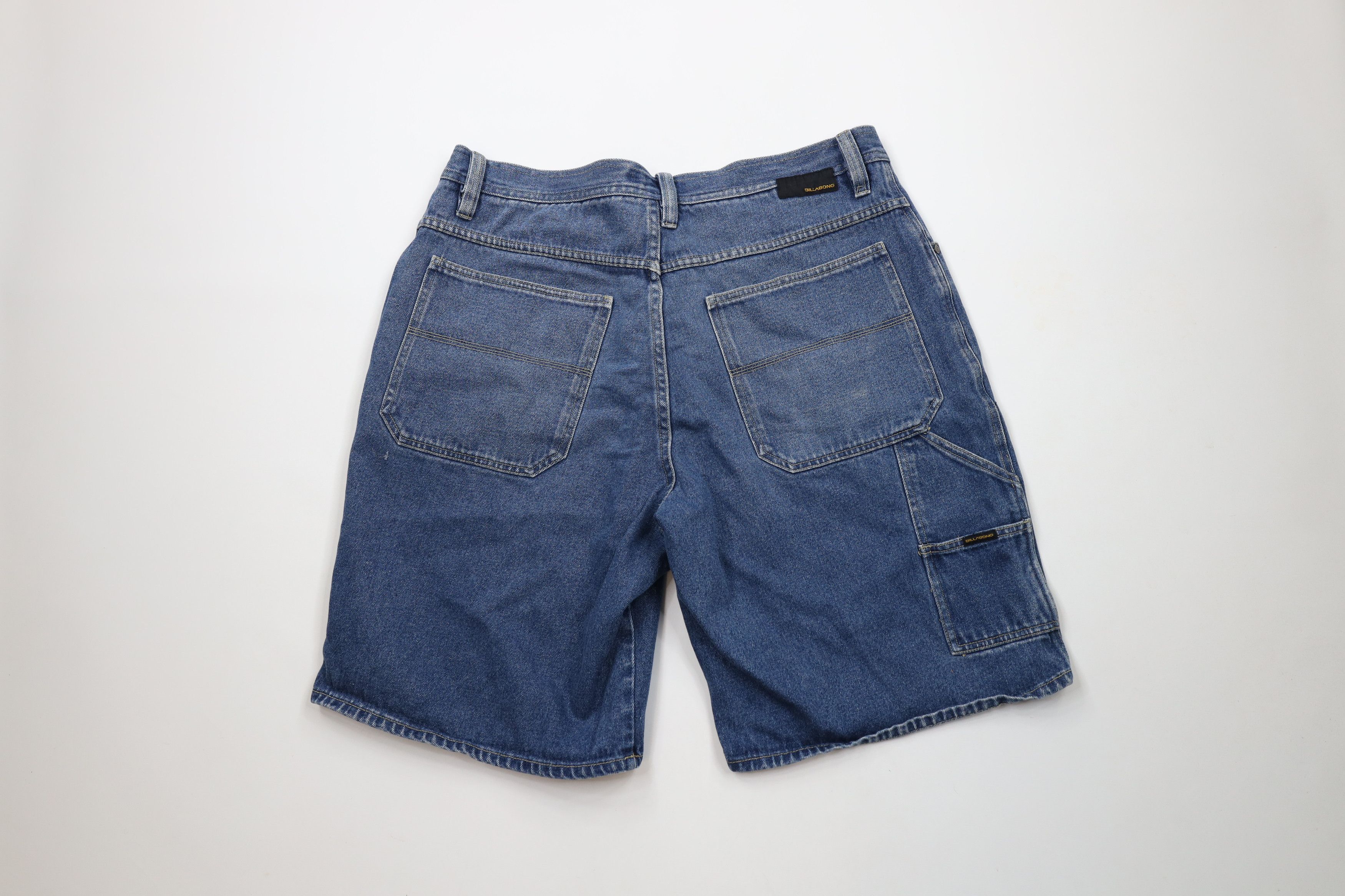 Billabong × Vintage Vintage 90s Billabong Surfing Baggy Denim Jean Shorts Jorts Size US 36 / EU 52 - 8 Thumbnail