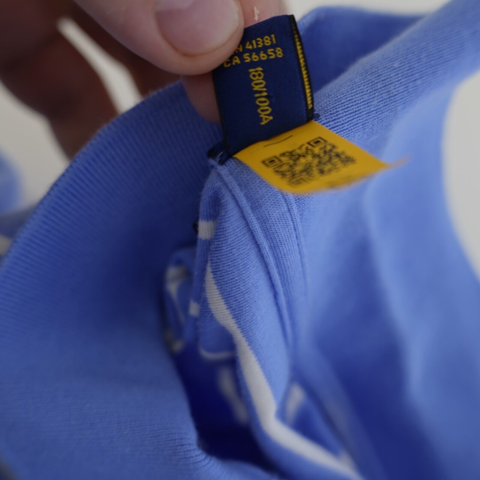 Ralph Lauren Polo Ralph Lauren Blue Striped Custom Slim Fit Large Polo Sh Size US L / EU 52-54 / 3 - 9 Thumbnail