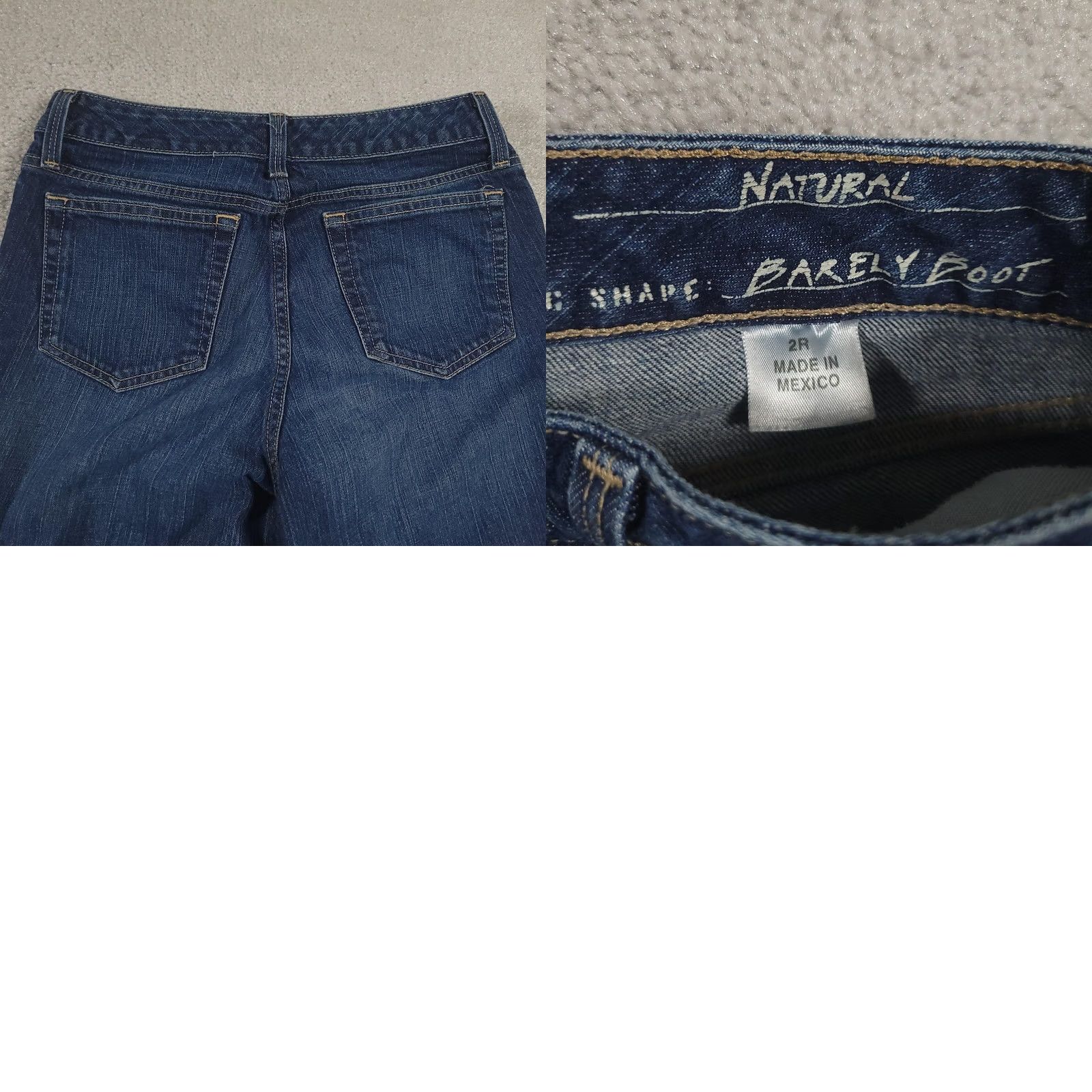 Eddie Bauer Eddie Bauer Jeans Womens 2R Blue Natural Barely Boot Stretch Denim Mid Rise Casual Pants Jeans Size 26" / US 2 / IT 38 - 9 Thumbnail