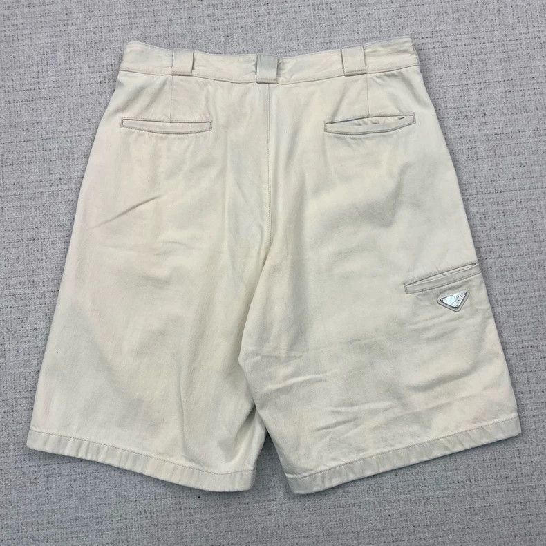 Prada Prada Triangle Logo Washed Denim Shorts Nextarrow-2505 Size US 34 / EU 50 - 2 Thumbnail