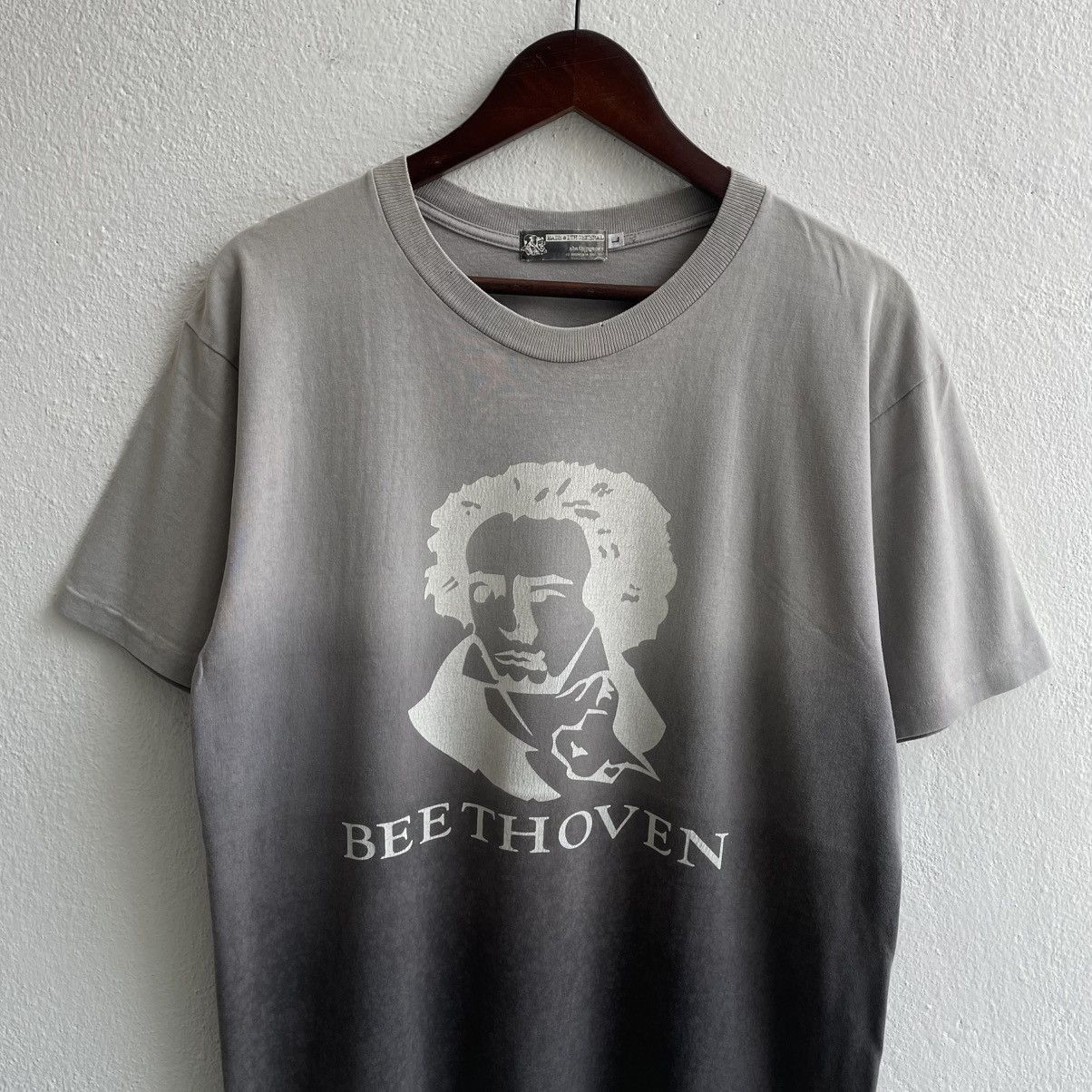Bape Vintage 00's Distress "Bathing Ape Beethoven Dip Dye" Shirts Size US L / EU 52-54 / 3 - 2 Thumbnail