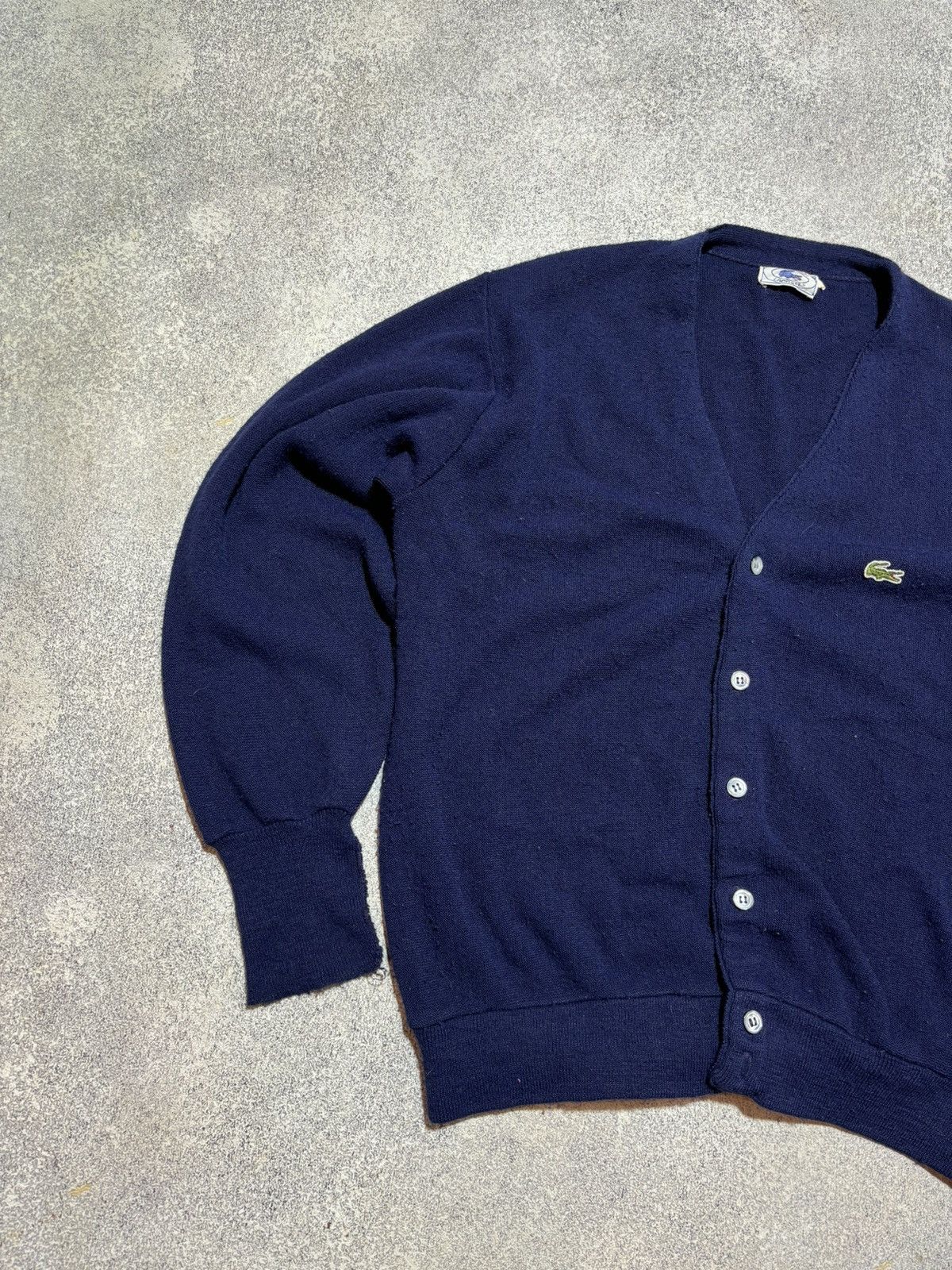 Lacoste Vintage Lacoste Izod Wool Cardigan Knit Sweater Preppy Logo🐊 Size US L / EU 52-54 / 3 - 4 Thumbnail