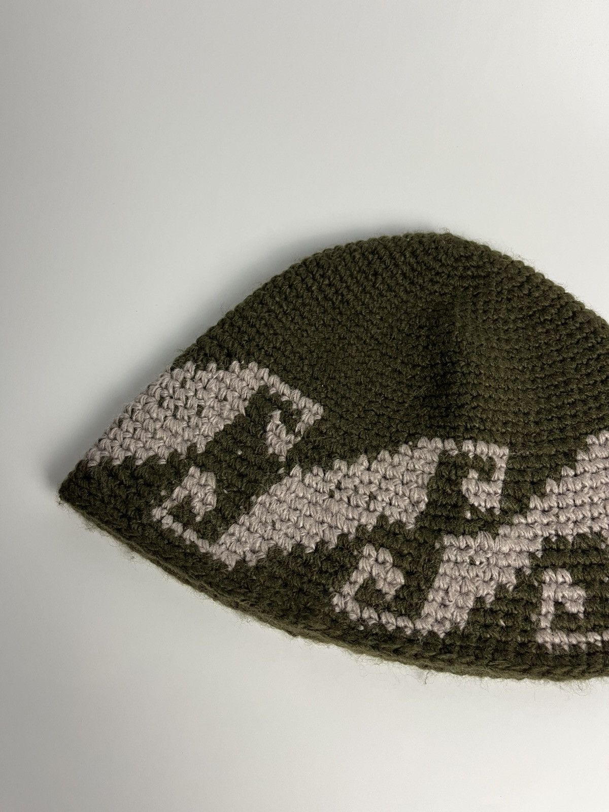 Stussy Stussy Waves Knit Bucket Hat - Olive Size ONE SIZE - 5 Thumbnail