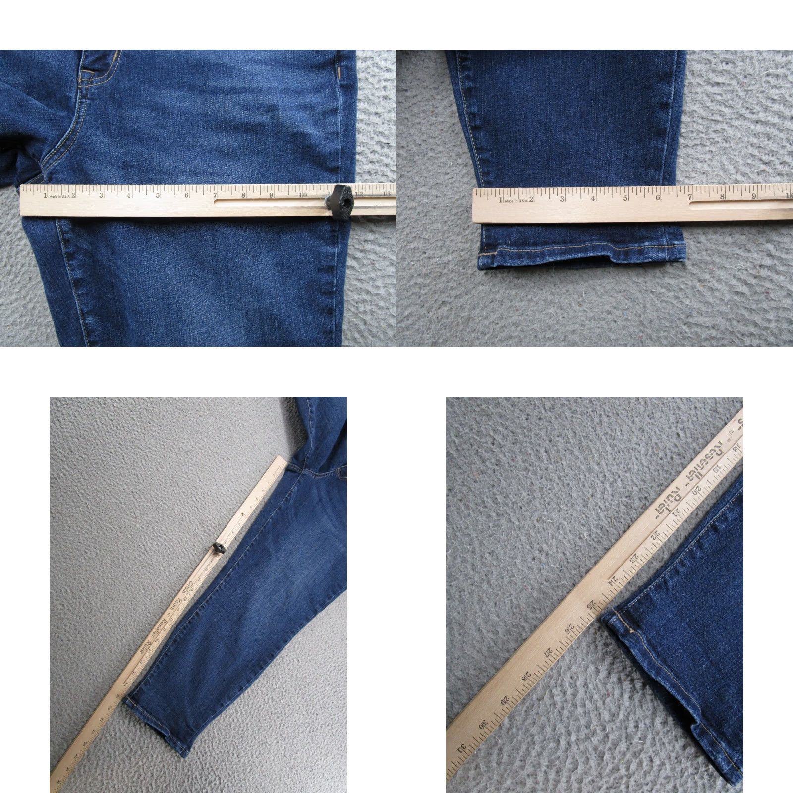Vintage Maurices Women's High Rise Blue Stretch Denim Jeans Size 18 Size 40" / US 18 - 8 Thumbnail