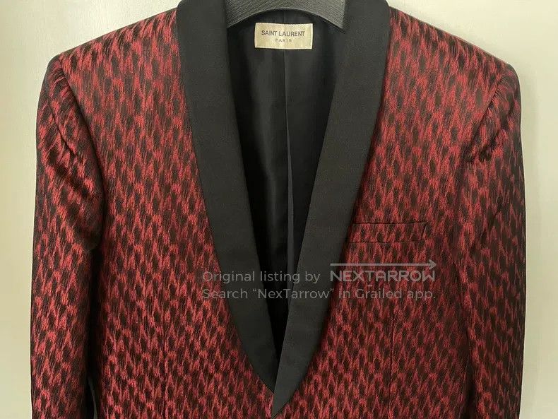Saint Laurent Paris Saint Laurent Paris Vintage Notched Lapel One Button Suit Size US M / EU 48-50 / 2 - 3 Thumbnail