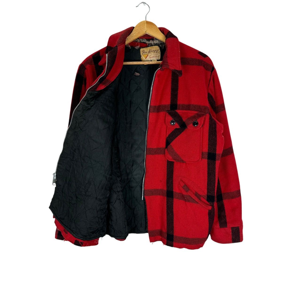 Hunter × Vintage ⚡️60s FOX KNAPP BUFFALO RED TARTAN JACKET Size US L / EU 52-54 / 3 - 8 Thumbnail