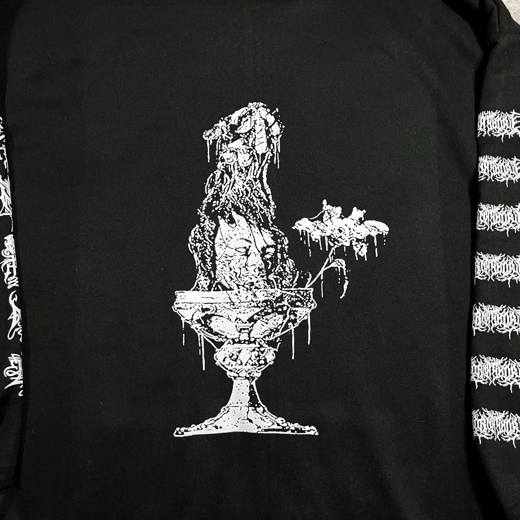 Vintage Lorna Shore Hoodie Men XL Sweatshirt Full Zip Graphic Print Hooded Black Size US XL / EU 56 / 4 - 3 Thumbnail