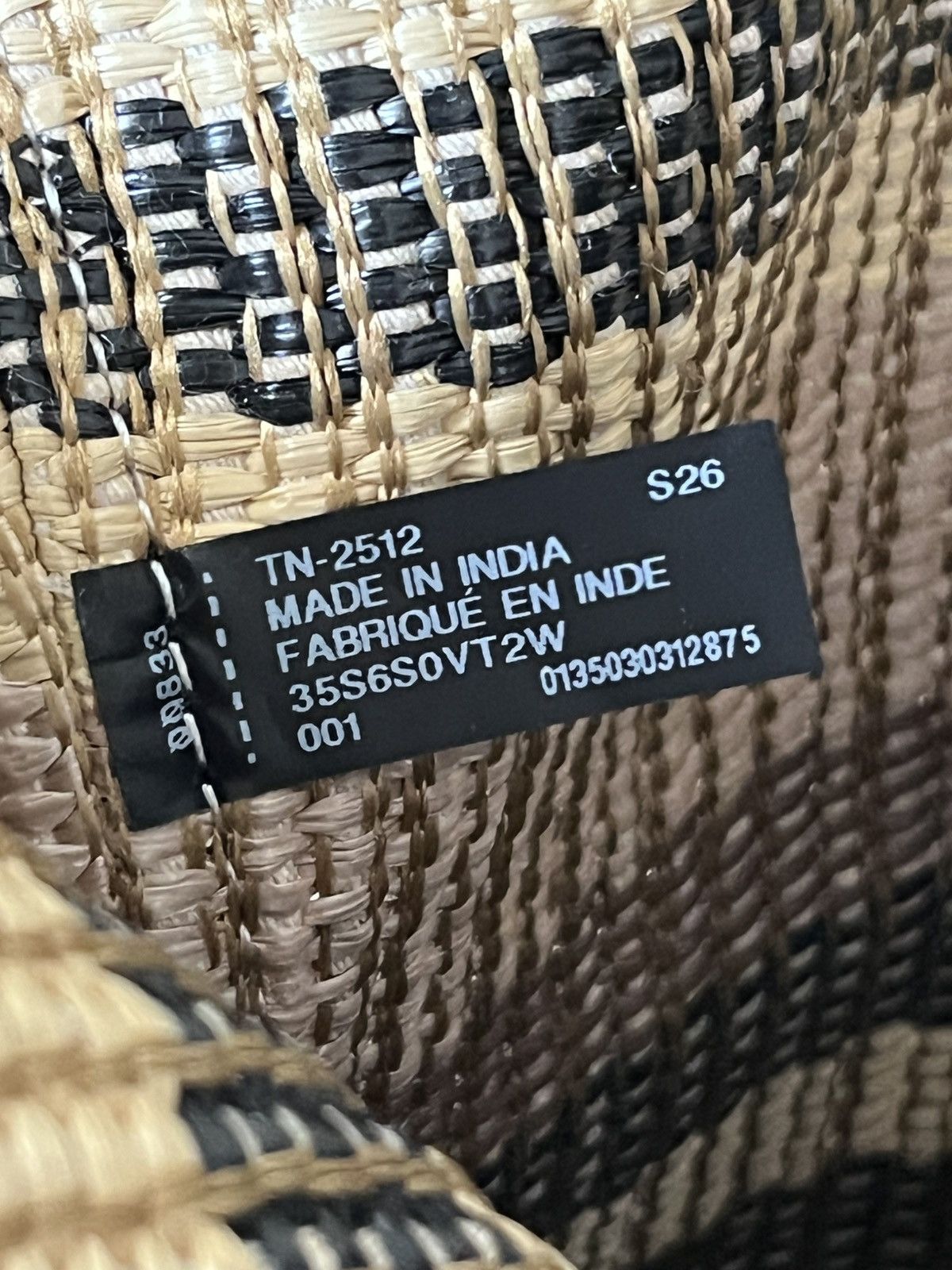 Michael Kors Michael Kors Avalon Medium Striped Woven Tote Bag Size ONE SIZE - 10 Thumbnail