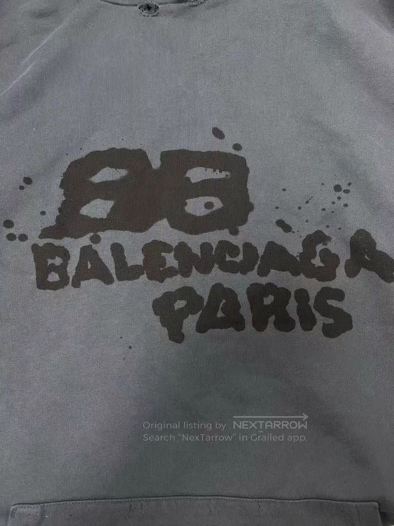 Balenciaga Balenciaga Logo Pattern Print Long Sleeve Sweatshirt Size US M / EU 48-50 / 2 - 3 Thumbnail