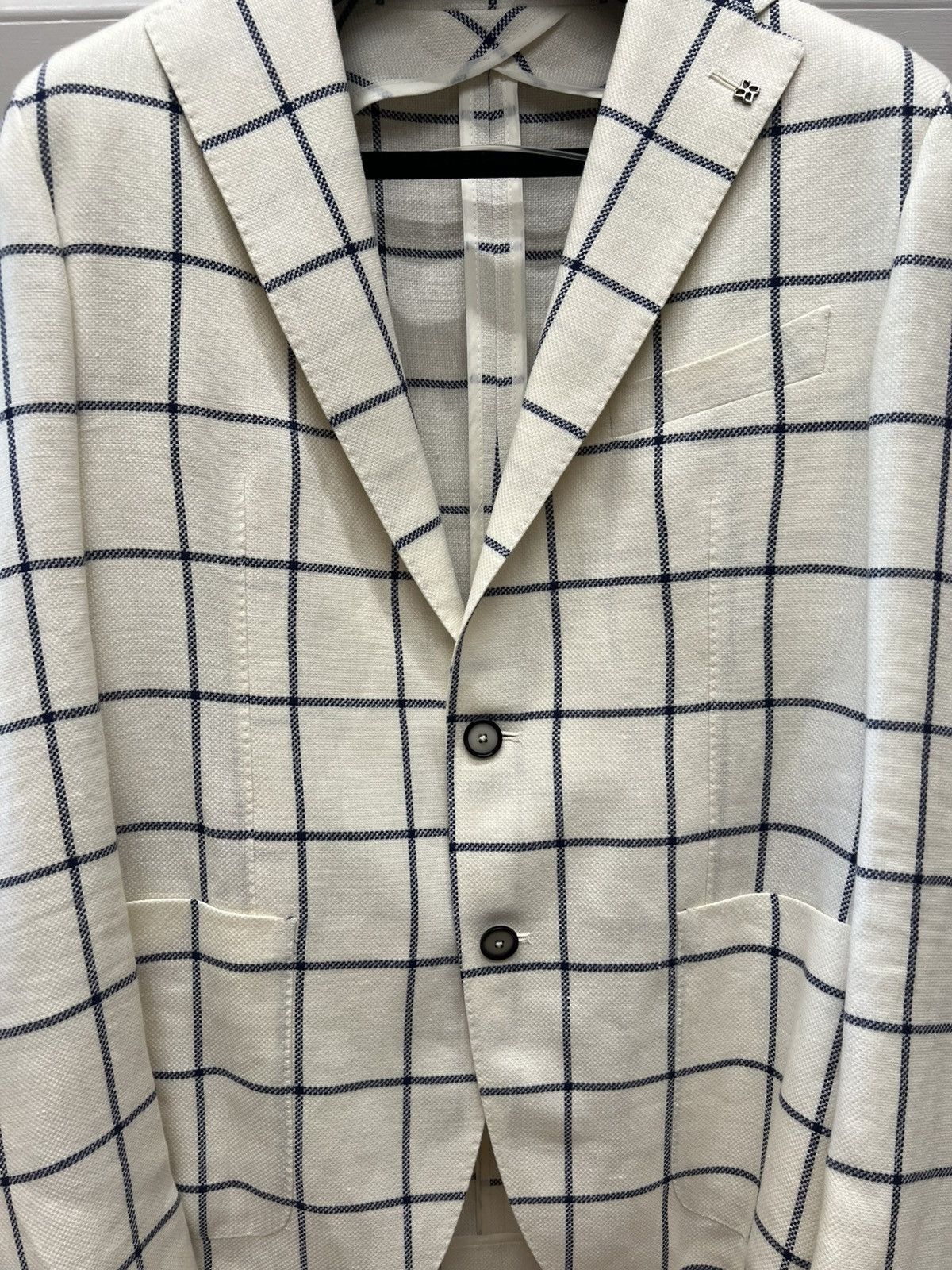Tagliatore Tagliatore Blazer Linen/Virgin Wool Size 40R - 2 Thumbnail