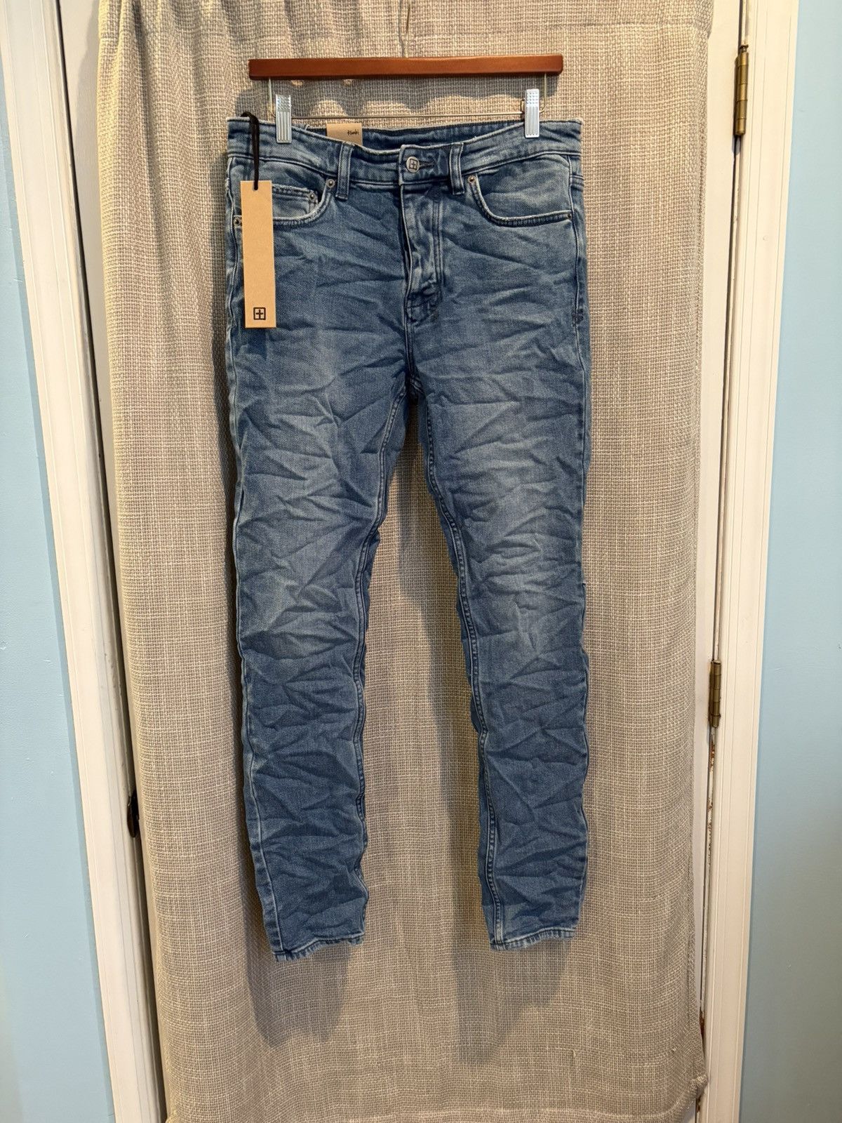 Ksubi Chitch Blue Ash Skinny Fit Blue Denim Jeans New