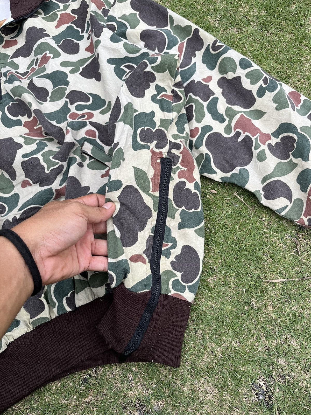 Delong × Vintage RARE Vintage Delong Camouflage Half Zipper Jacket 90s USA Size US XXL / EU 58 / 5 - 11 Thumbnail