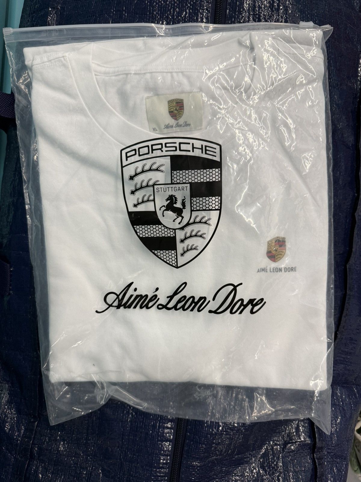 Aime Leon Dore × Porsche Design Aime Leon Dore ALD / Porsche Fleet Tee XL Bright White Size US XL / EU 56 / 4 - 5 Thumbnail