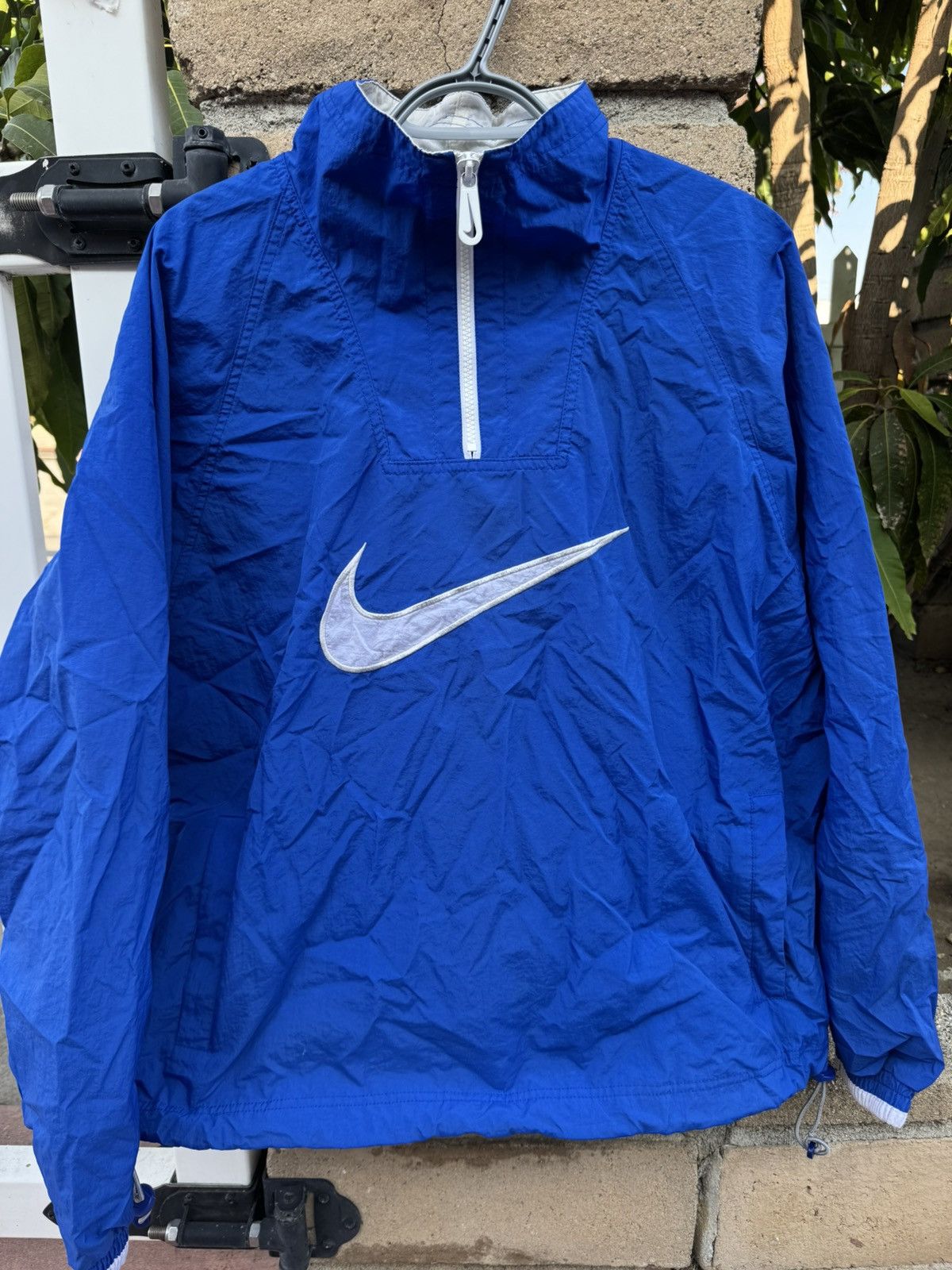 Nike × Vintage Vintage Nike Middle Swoosh Embroidered Pullover Sweater Size US L / EU 52-54 / 3 - 1 Thumbnail
