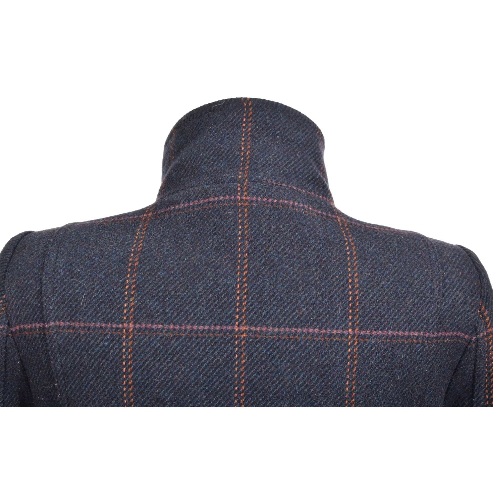 Vintage Joules Tweed Field Jacket Coat XS Women Navy / Blue Wool Coat, Pea Style, DDP, 123997 Size XS / US 0-2 / IT 36-38 - 6 Thumbnail
