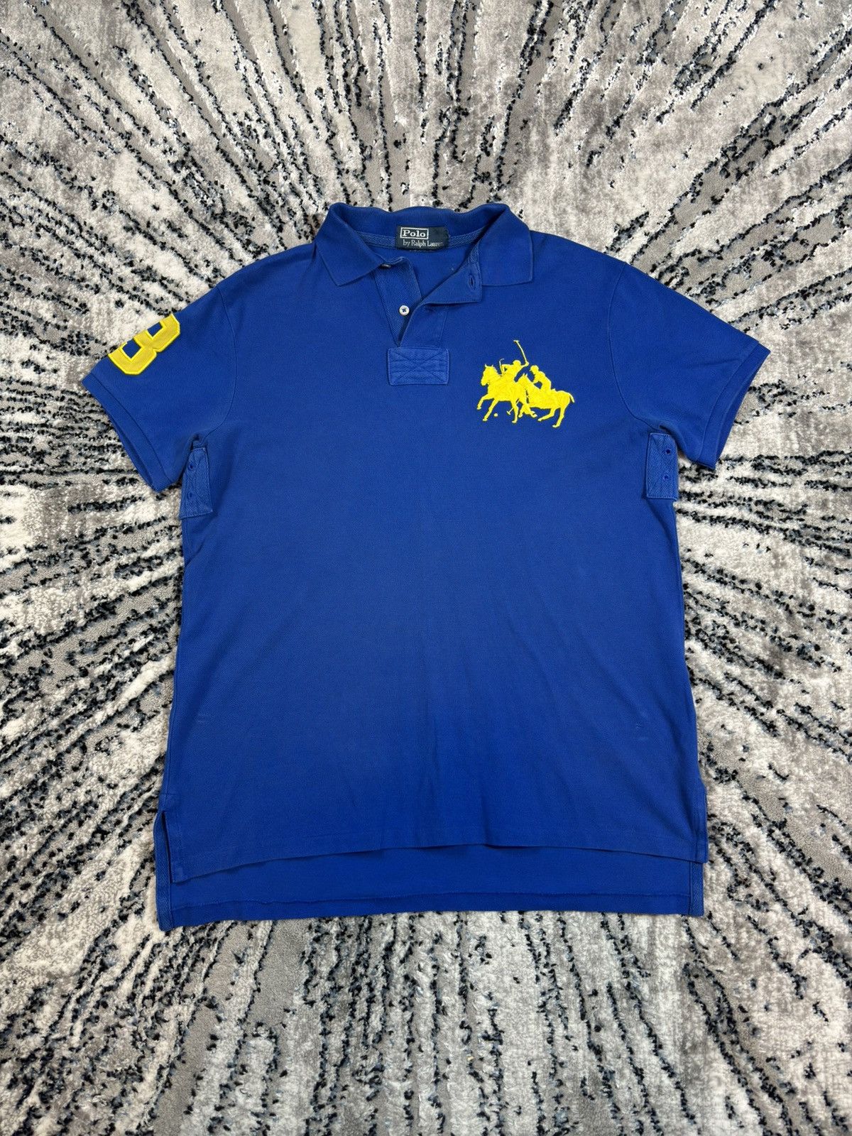 Polo Ralph Lauren Vintage Polo Ralph Lauren Chief Keef Tee Blue Yellow USA Size US L / EU 52-54 / 3 - 1 Thumbnail