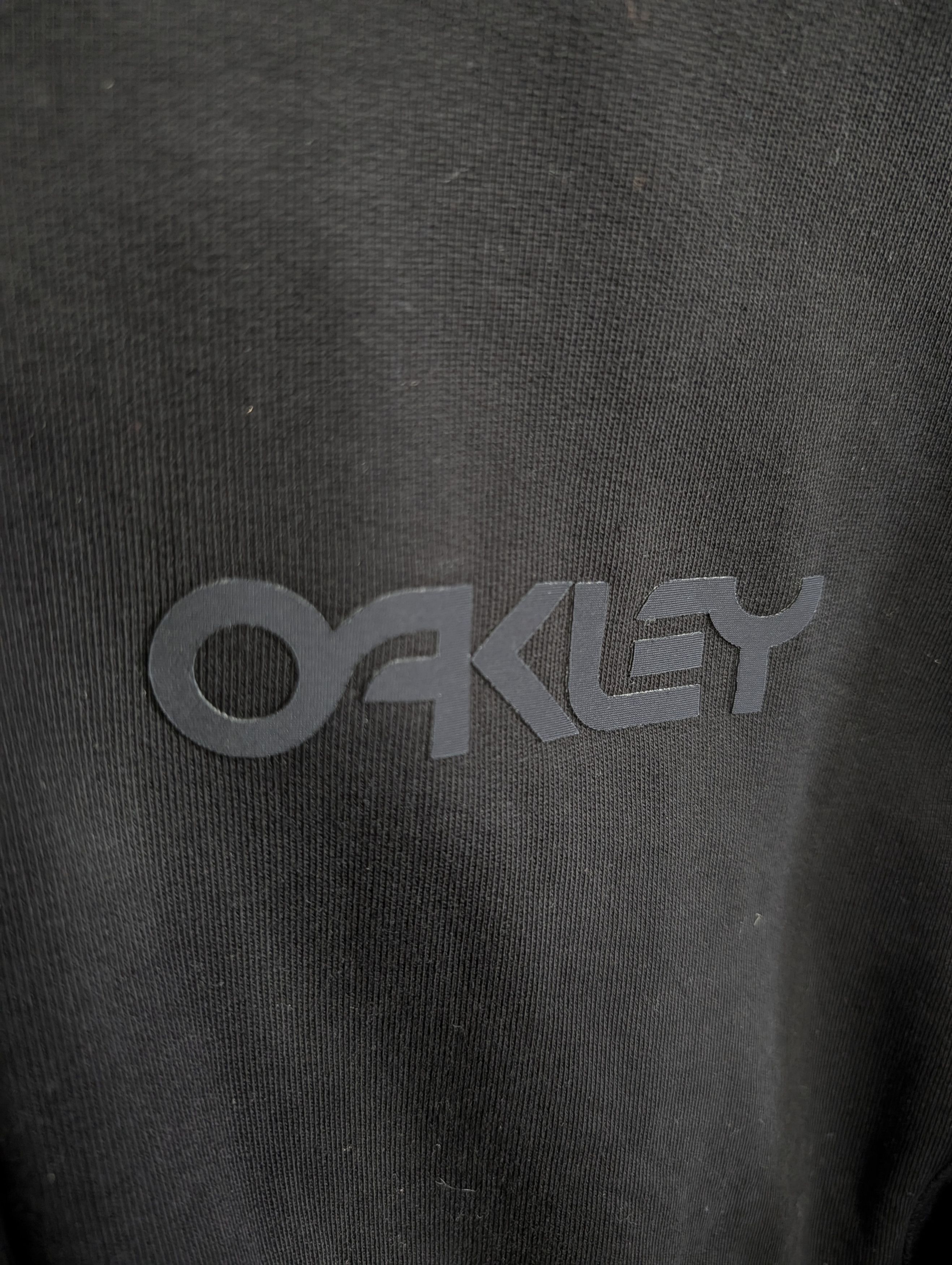 Oakley Black reverse terry logo print zip-up bomber sweatshirt Size US M / EU 48-50 / 2 - 4 Thumbnail