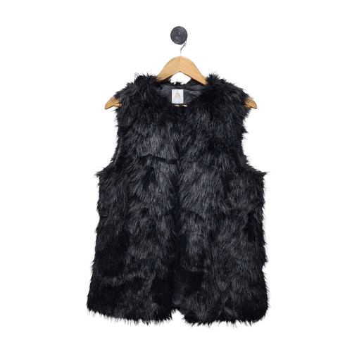 Japanese Brand 💥 To : RCH japan fur black vest jacket Size M / US 6-8 / IT 42-44 - 1 Thumbnail