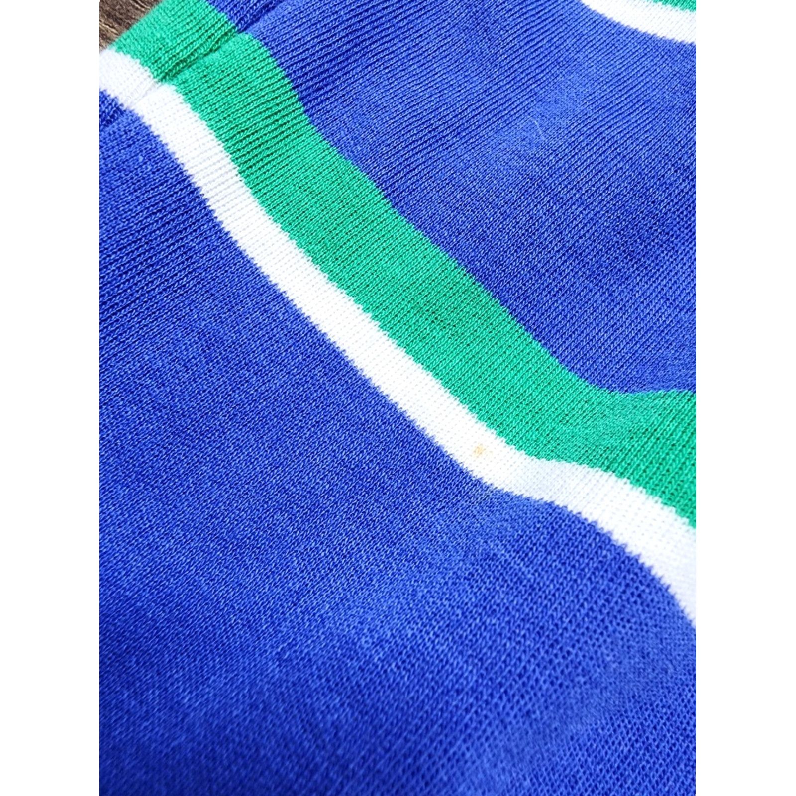 Polo Ralph Lauren VINTAGE Polo Ralph Lauren Shirt Men Large Blue Striped Slim Fit Made In USA Distressed Button Short Sleeve Cotton 100% Logo Embroidered Size US M / EU 48-50 / 2 - 6 Thumbnail