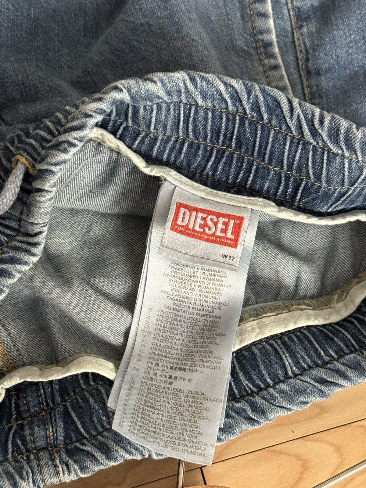 Diesel Diesel Soft Denim Distressed Jeans in Blue Size US 32 / EU 48 - 7 Thumbnail