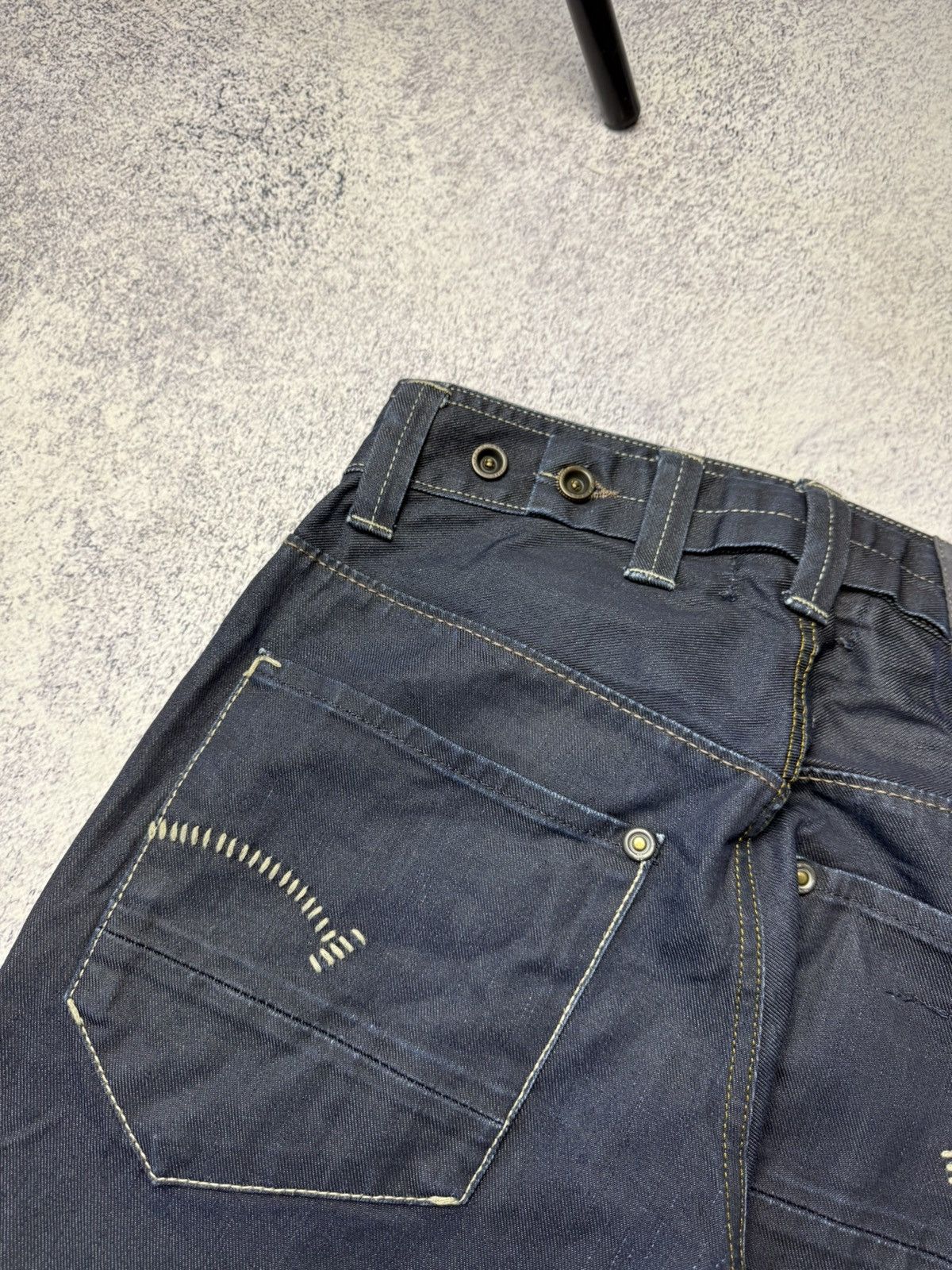 G-Star Vintage G Star Raw Denim Streetwear Jeans Japanese Y2K 30 Size US 31 - 17 Thumbnail