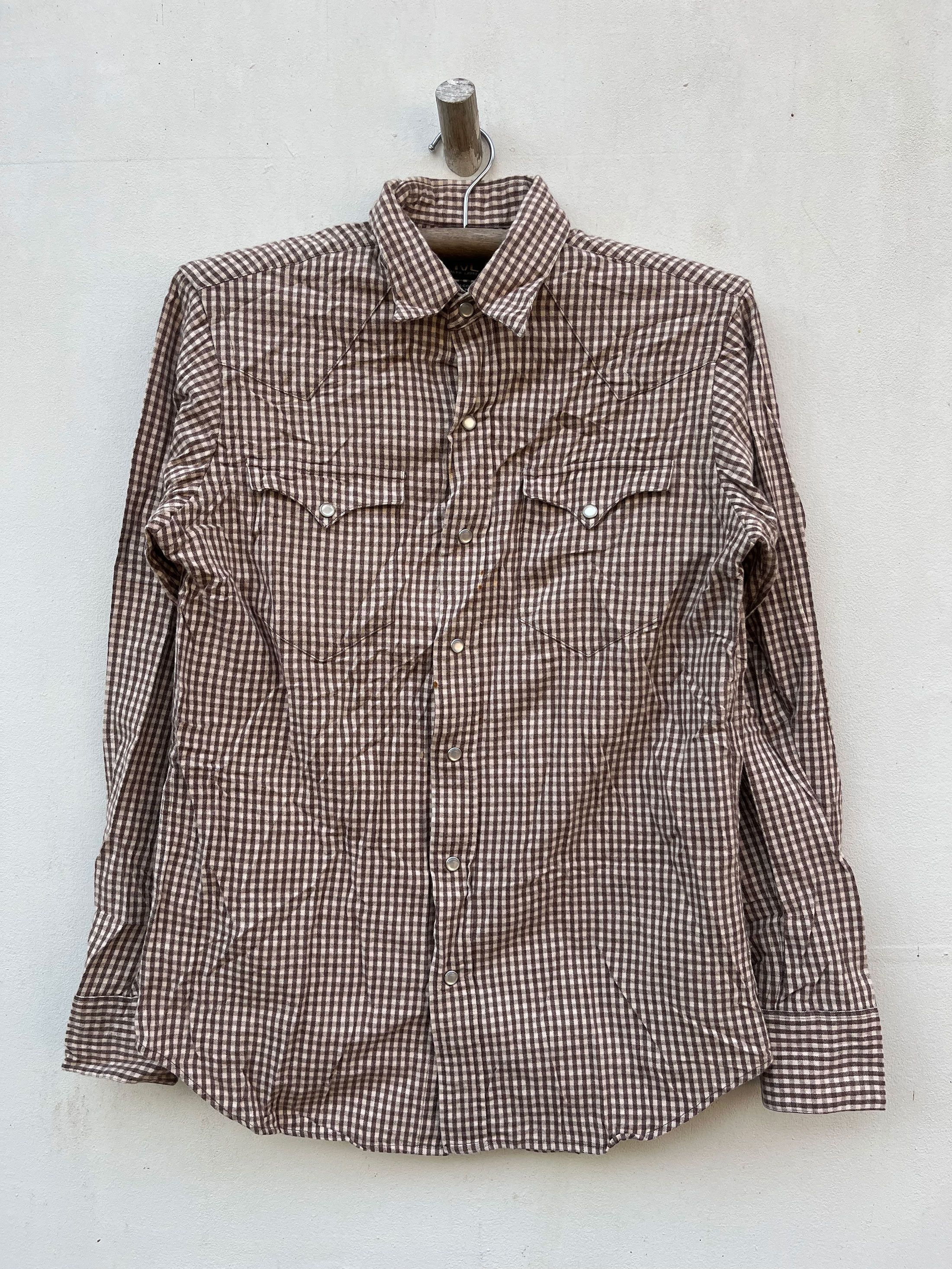RRL Ralph Lauren Double RL Long Sleeve Pearl Snap Western Shirt Size US S / EU 44-46 / 1 - 1 Thumbnail