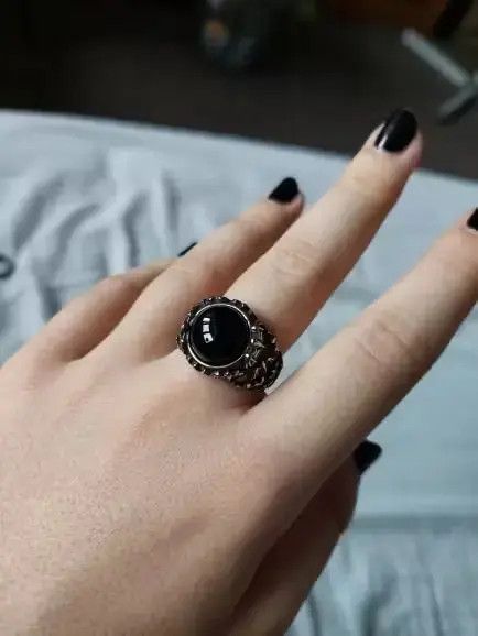 Jewelry Black Ring Size ONE SIZE - 4 Thumbnail