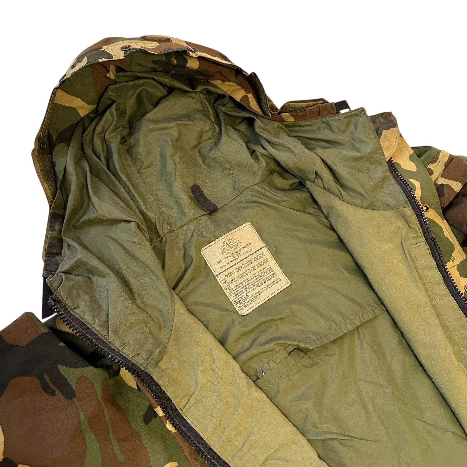 Vintage Xl Vintage US Military BDU Rain Jacket Green Camo Size US XL / EU 56 / 4 - 7 Thumbnail