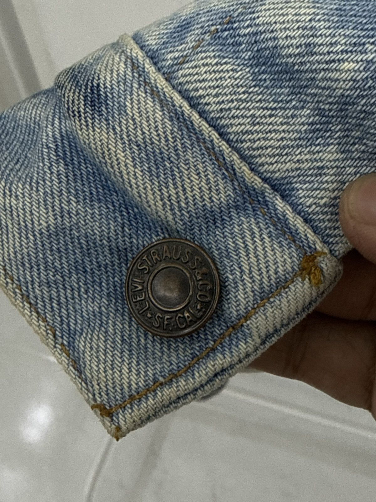 Levi's Rare! 80s Levis Red Label Type 3 Acid Wash Trucker Denim USA Size US M / EU 48-50 / 2 - 11 Thumbnail