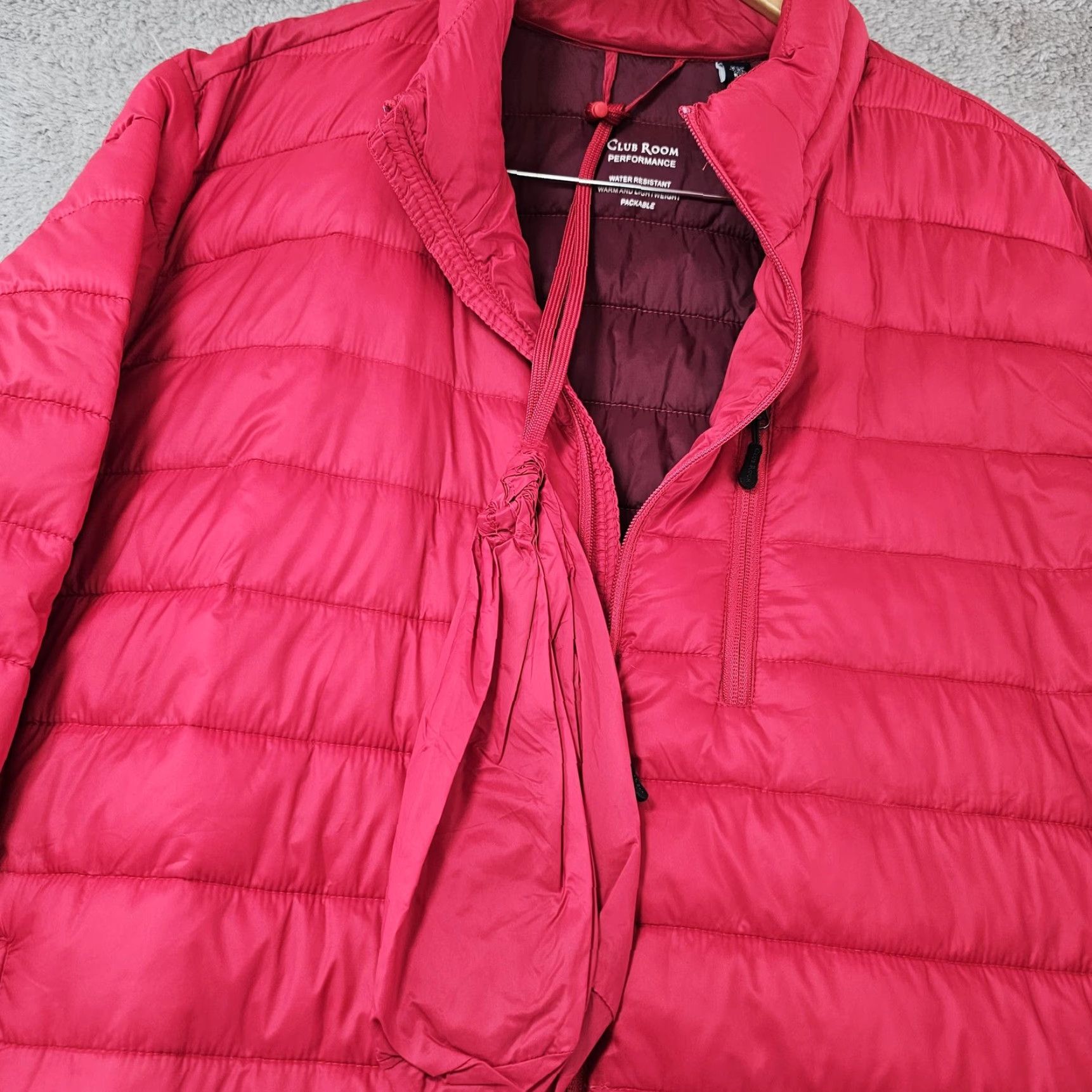 Club Room Club Room Jacket Mens 2XL Red Lightweight Packable Puffer Water Resistant Warm Size US XXL / EU 58 / 5 - 5 Thumbnail