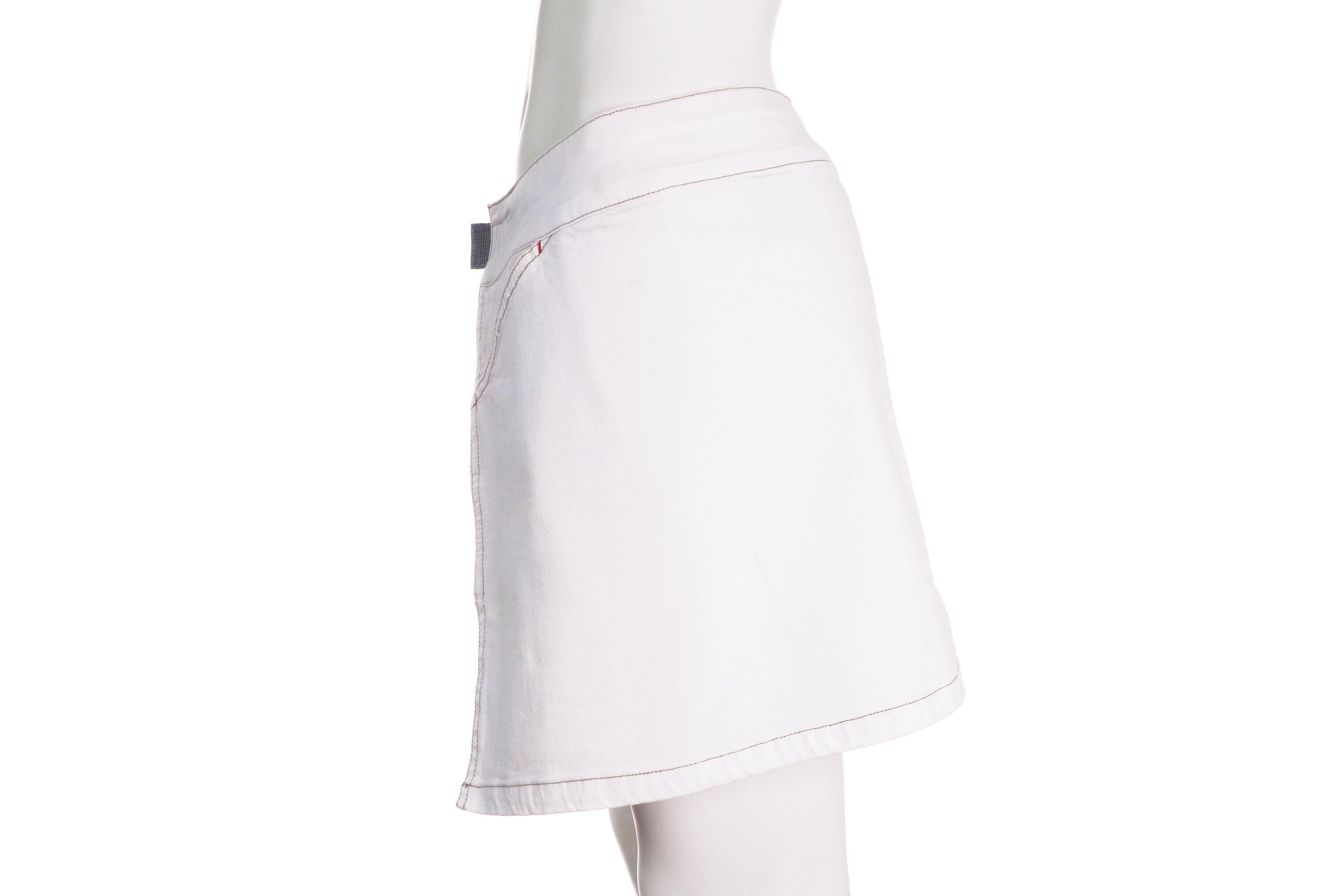 Marithe + Francois Girbaud Marithe Francois Girbaud Wrap Skirt Print Logo Asymmetric Size 28" / US 6 / IT 42 - 5 Thumbnail