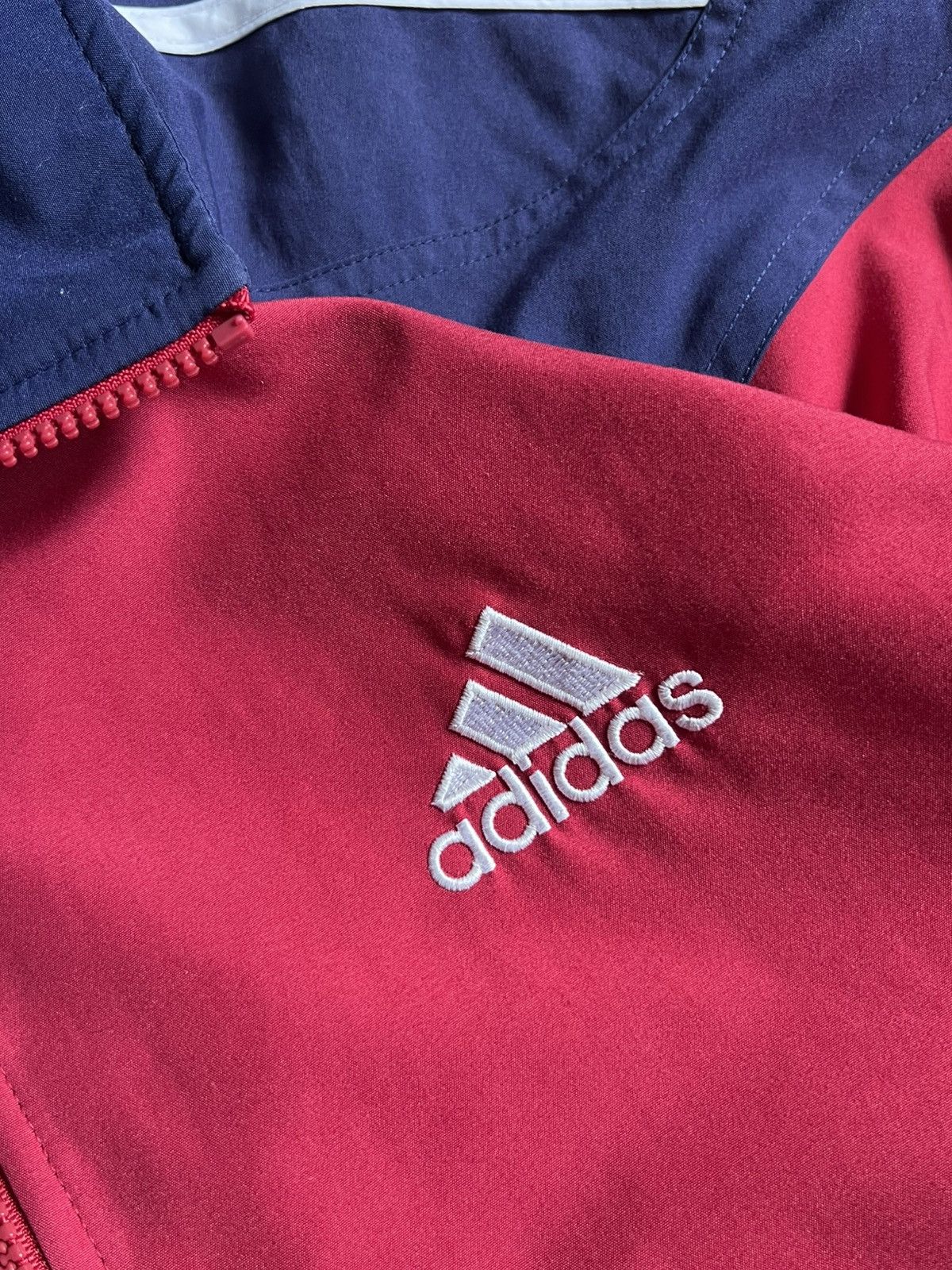 Adidas Vintage Adidas 3 Stripes Nylon Jacket Size US M / EU 48-50 / 2 - 7 Thumbnail