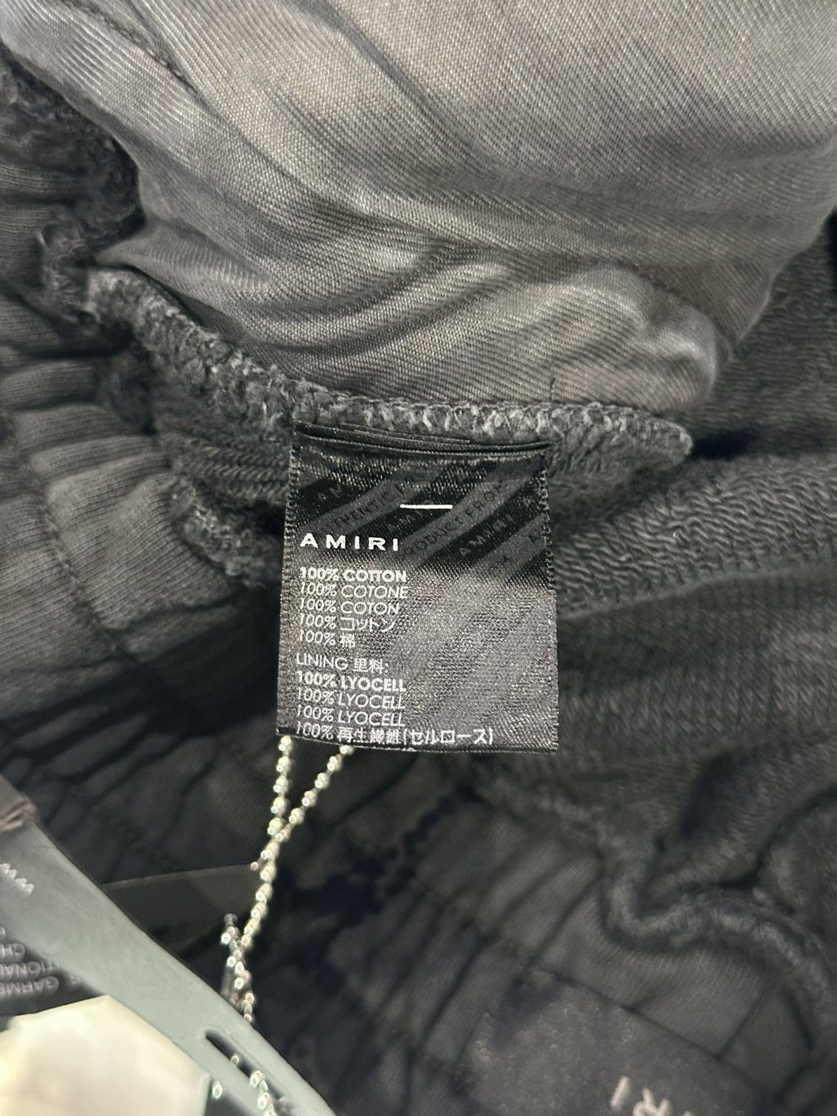 Amiri Amiri “Track” Black sweat shorts Small Size US 30 / EU 46 - 4 Thumbnail