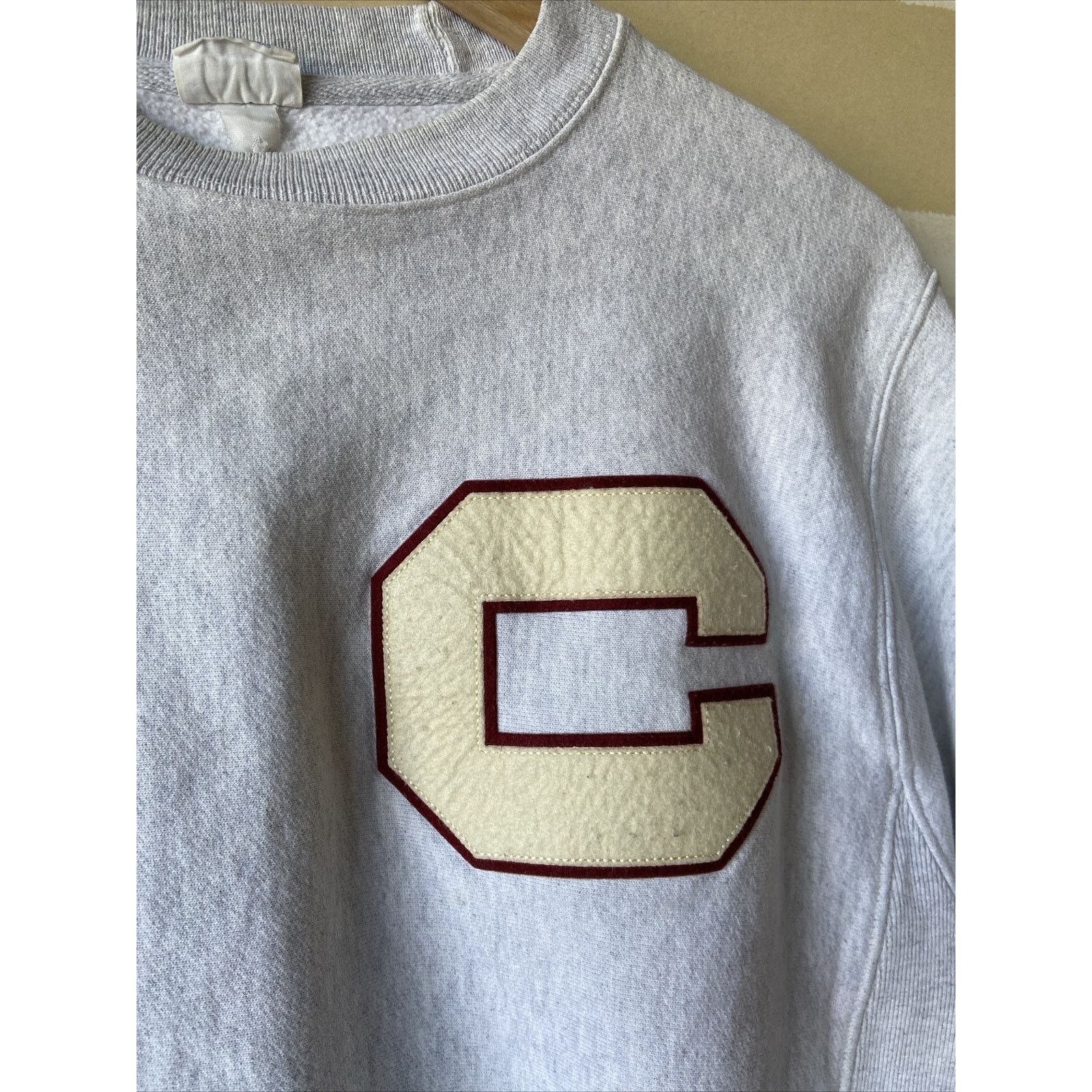 Vintage Champion Reverse Weave Big C Crewneck Sweatshirt Small Size US S / EU 44-46 / 1 - 2 Thumbnail