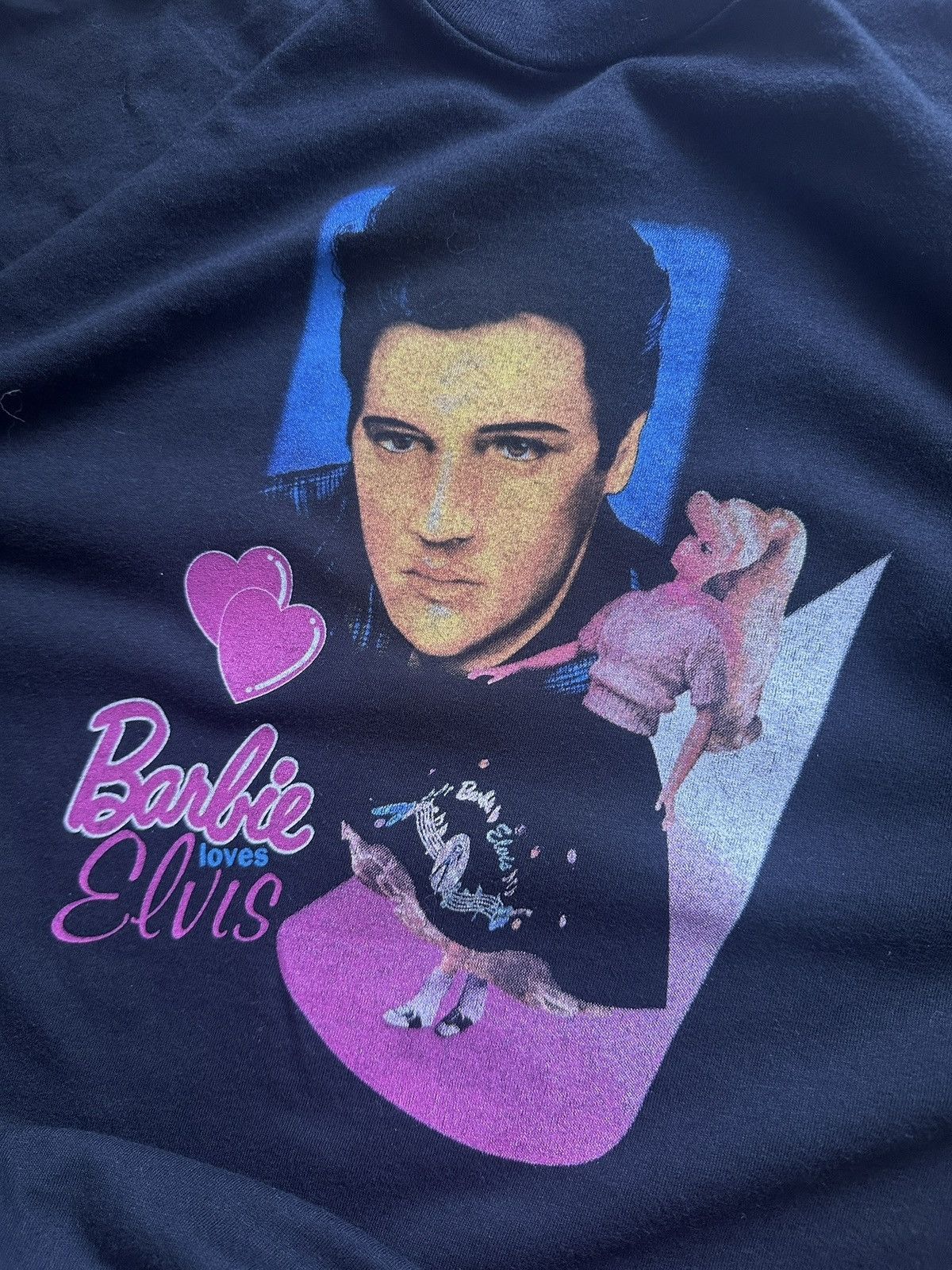 Hanes Vintage Hanes 90s Barbie Loves Elvis T-Shirt Size US XXL / EU 58 / 5 - 2 Thumbnail