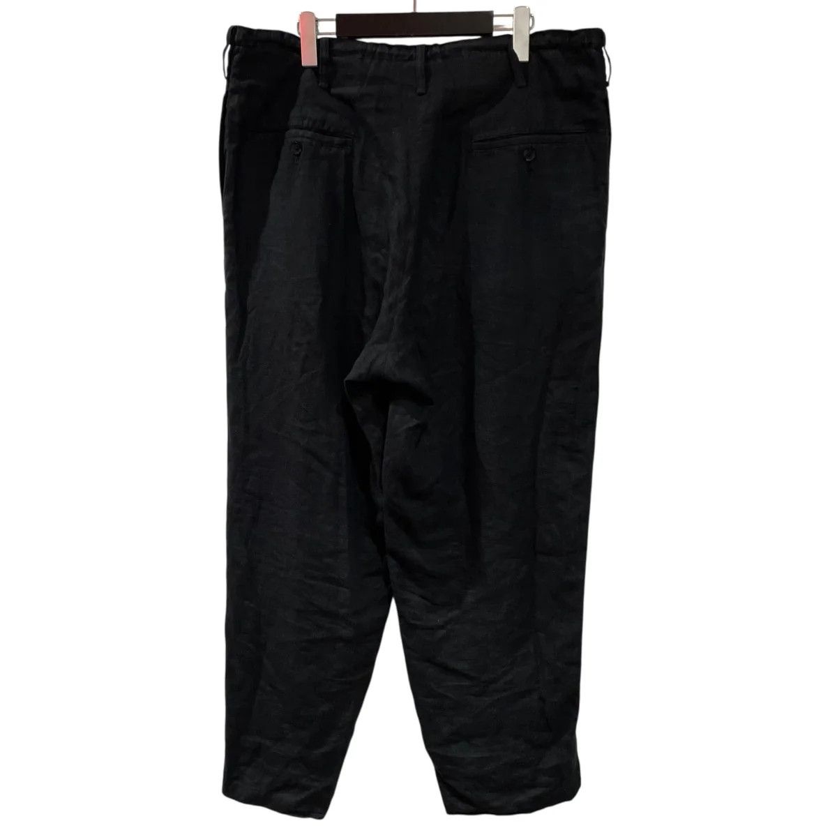 Yohji Yamamoto Yohji Yamamoto pour hommecotton/black Linen pants Size US 37 - 2 Thumbnail