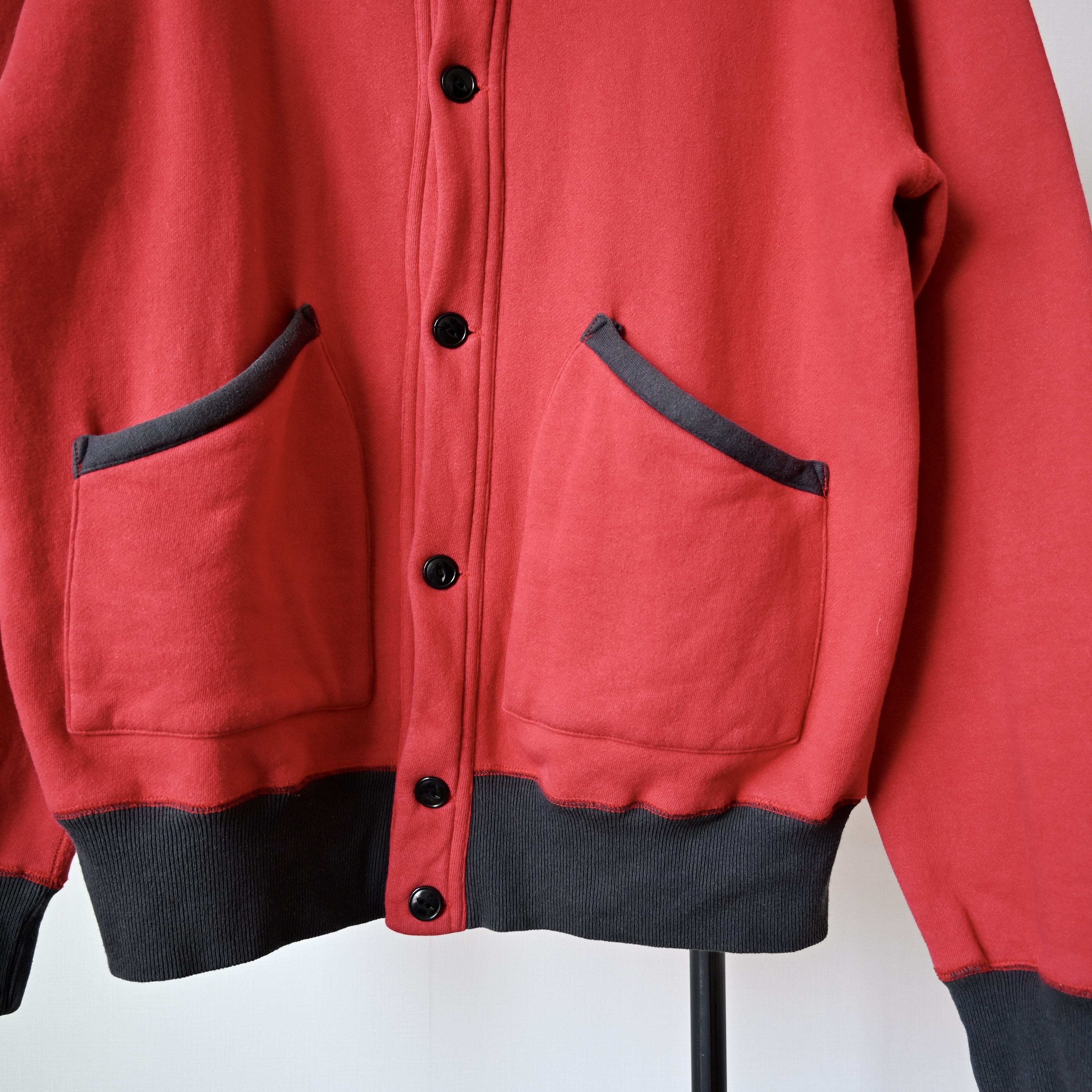 Evisu VTG 2000s EVISU button up sweatshirt red x sumikuro gray Size US L / EU 52-54 / 3 - 8 Thumbnail