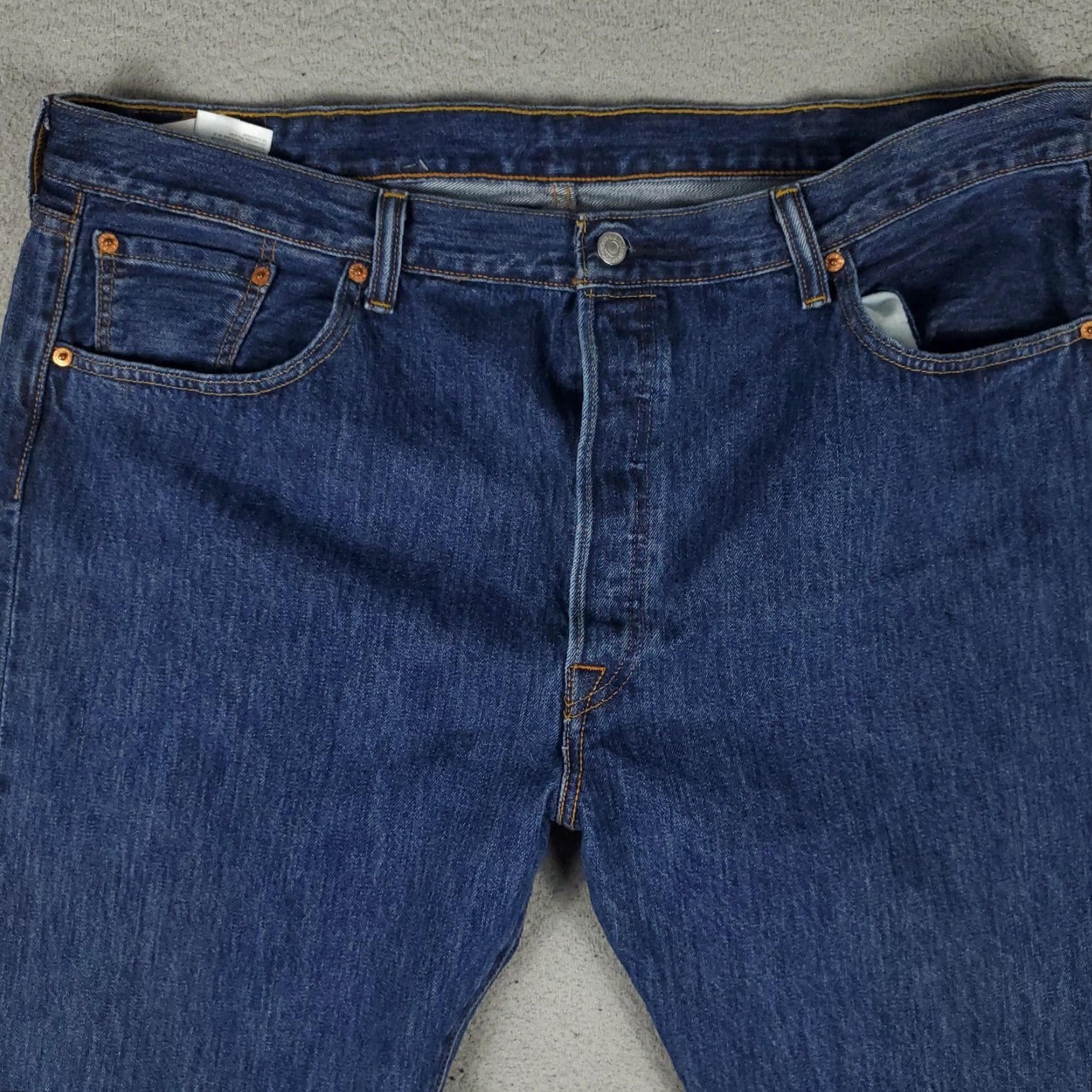 Levi's Levi's 501 Jeans Mens Regular Size 42x30 Blue Straight Leg Denim Pants Size US 42 / EU 58 - 2 Thumbnail