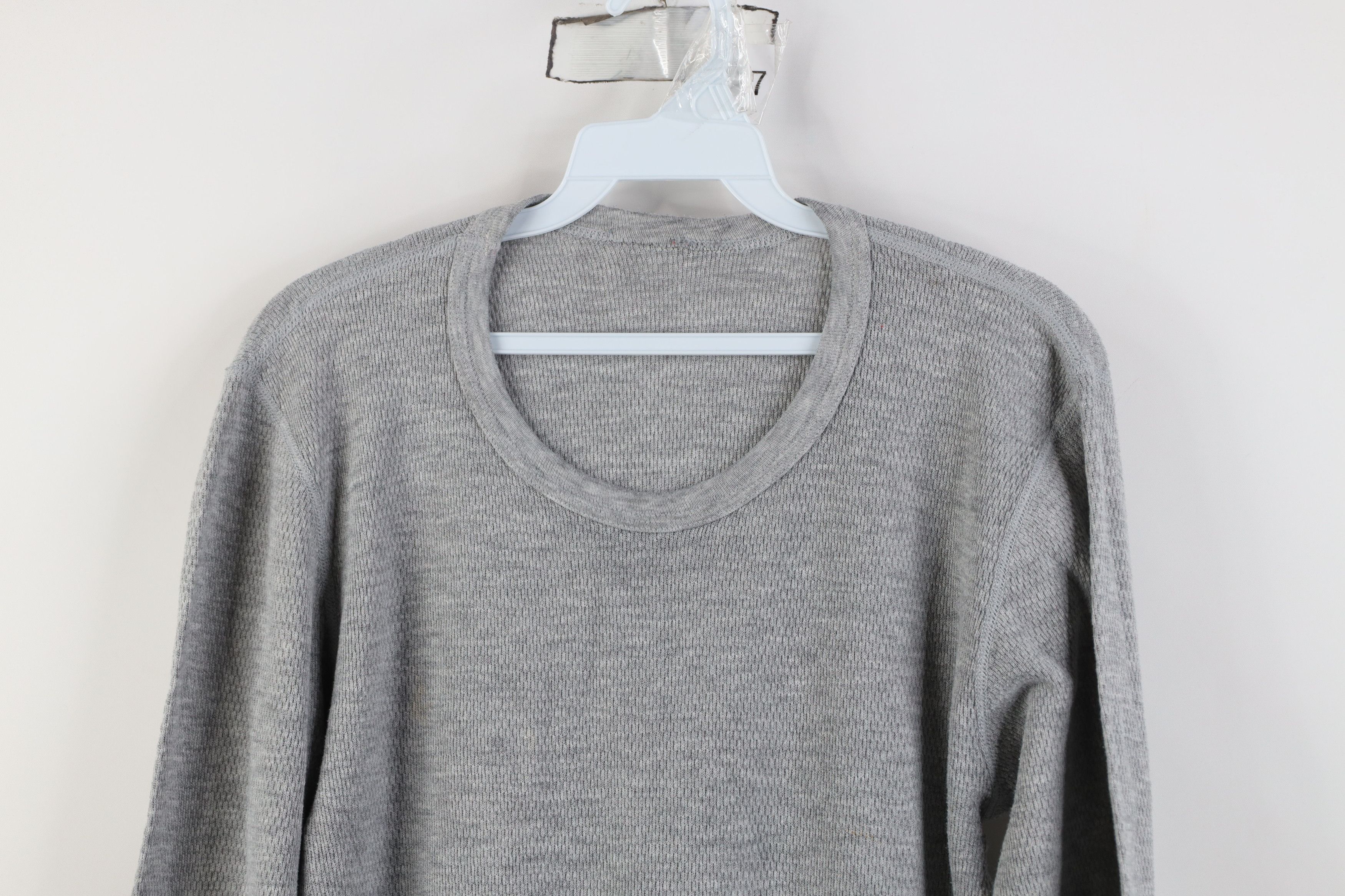 Vintage Vintage 90s Streetwear Waffle Knit Long Sleeve T-Shirt Size US M / EU 48-50 / 2 - 2 Thumbnail