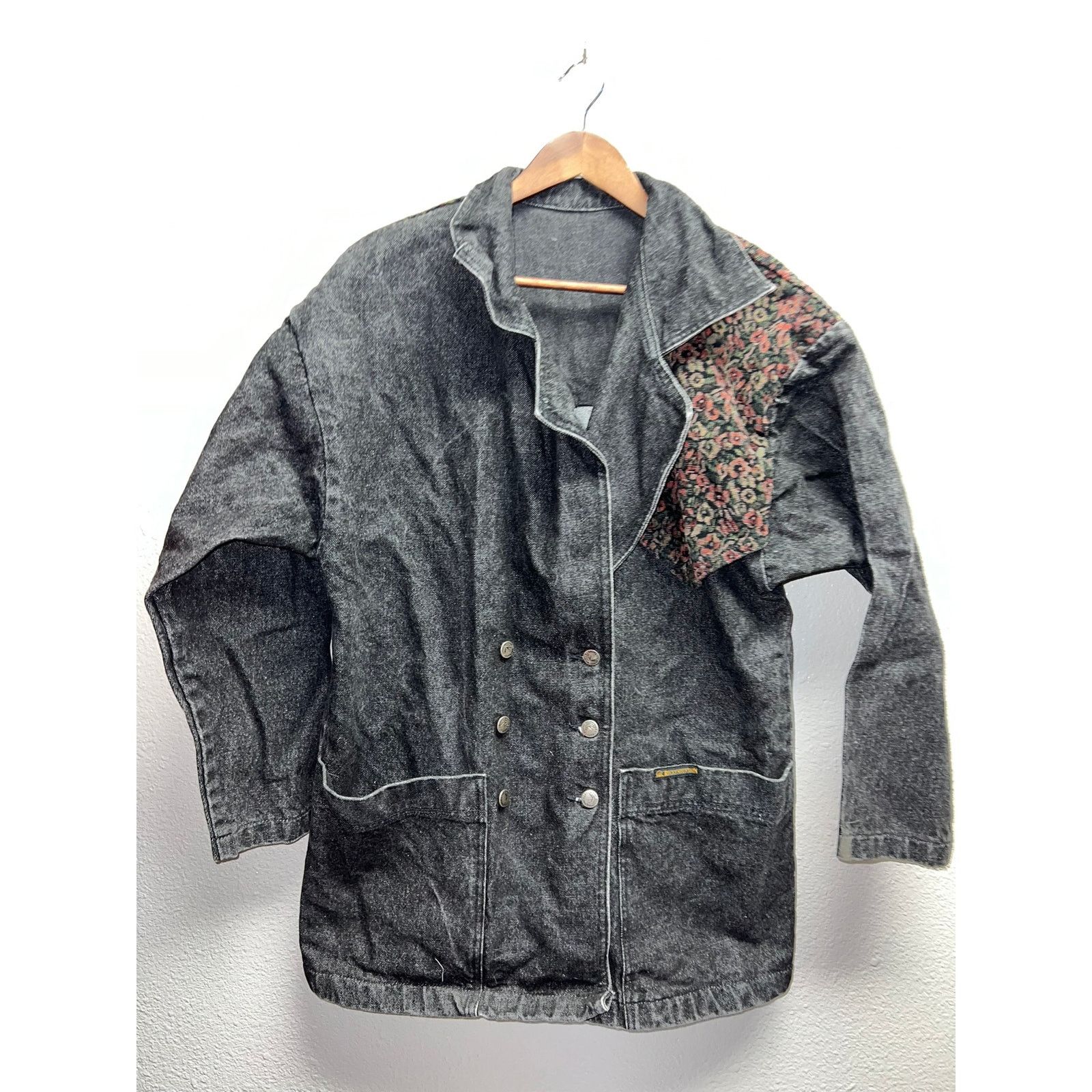 Vintage Vintage Rocky Mountain Denim Duster Coat Long Jacket Floral Size XL / US 12-14 / IT 48-50 - 1 Thumbnail