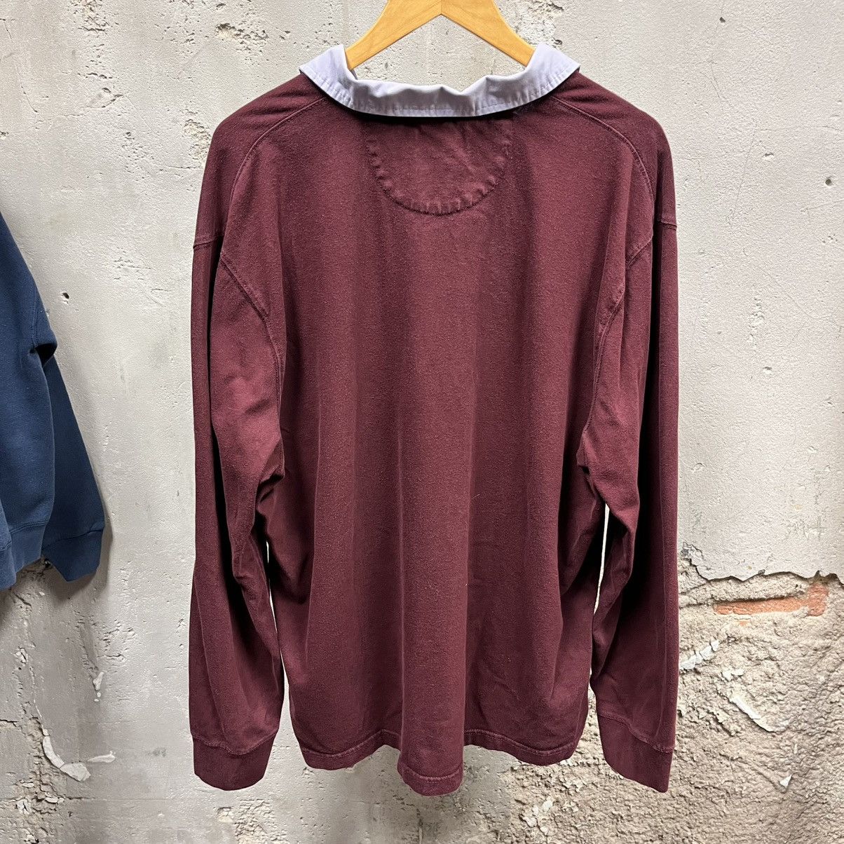 Chaps × Chaps Ralph Lauren × Vintage Chaps Ralph Lauren Maroon Navy Collared Rugby Polo Shirt Y2K Size US XXL / EU 58 / 5 - 3 Thumbnail