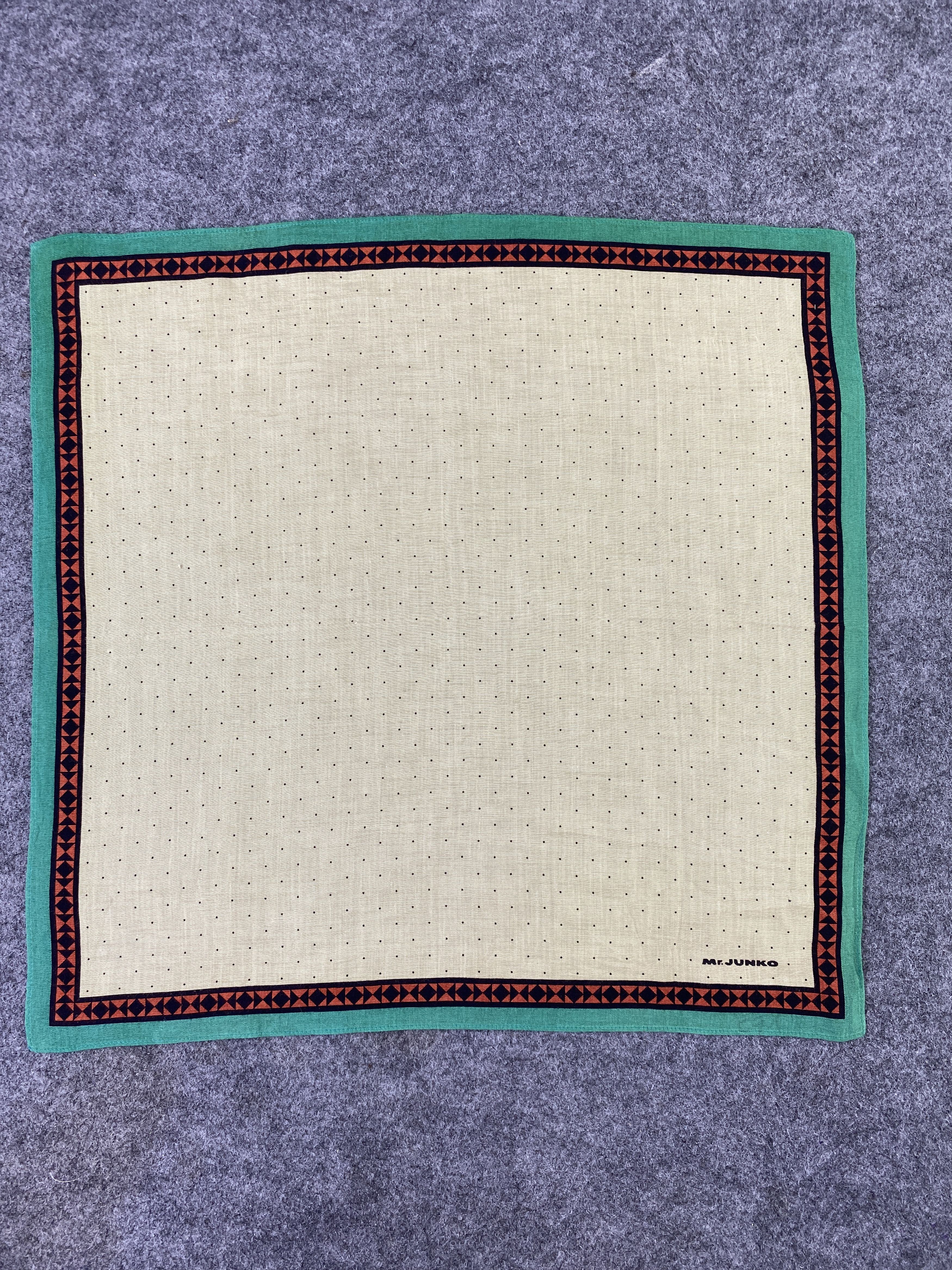Japanese Brand Mr. Junko Handkerchief / Bandana / Neckerchief-B409 Size ONE SIZE - 3 Thumbnail