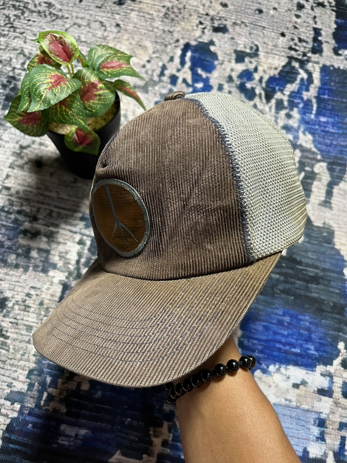 Japanese Brand × Vintage RARE Vintage Surf "Peace" Logo Courdroy Cap Japan Size ONE SIZE - 2 Thumbnail