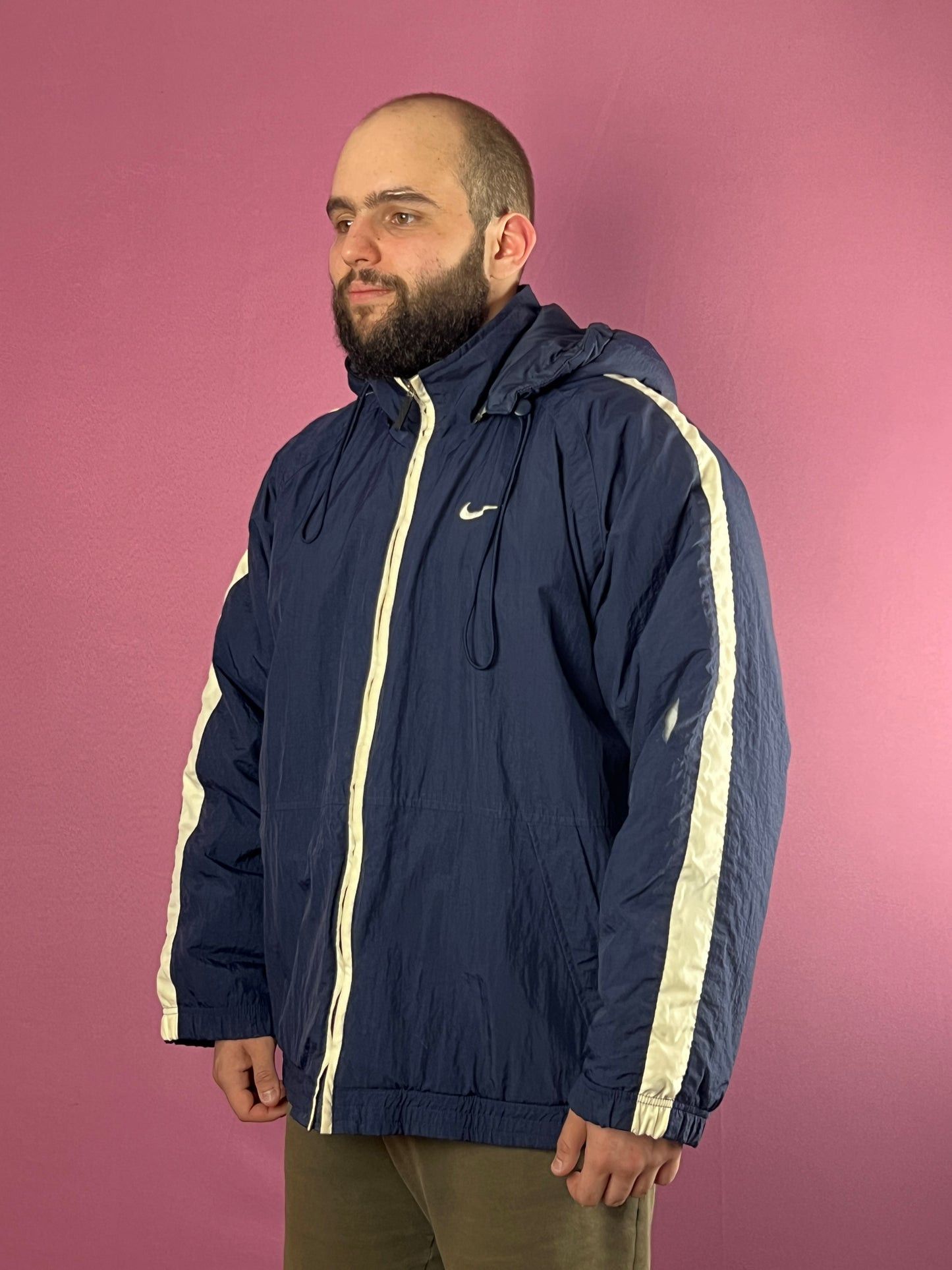 Nike 90s Nike Big Swoosh Vintage Men's Puffer Coat/Jacket - L Size US L / EU 52-54 / 3 - 1 Thumbnail