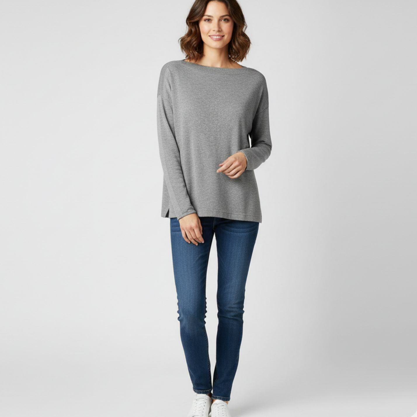 Vince Vince Gray Cotton Sweater Size S / US 4 / IT 40 - 1 Thumbnail