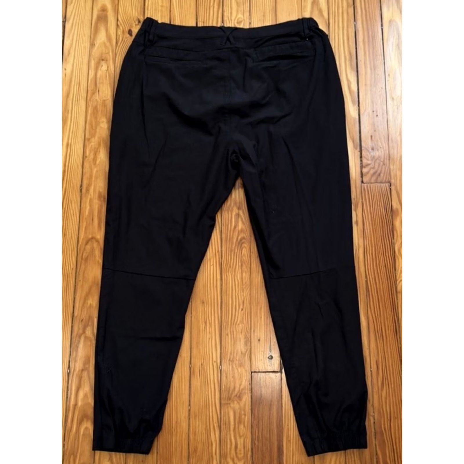 UES Clothing Cuts Clothing Jogger Pants Mens XL Black Slim Tapered Performance Stretch Flat Front Inseam 28 in Regular 28in Ease Casual Travel Men Size US 36 / EU 52 - 2 Thumbnail