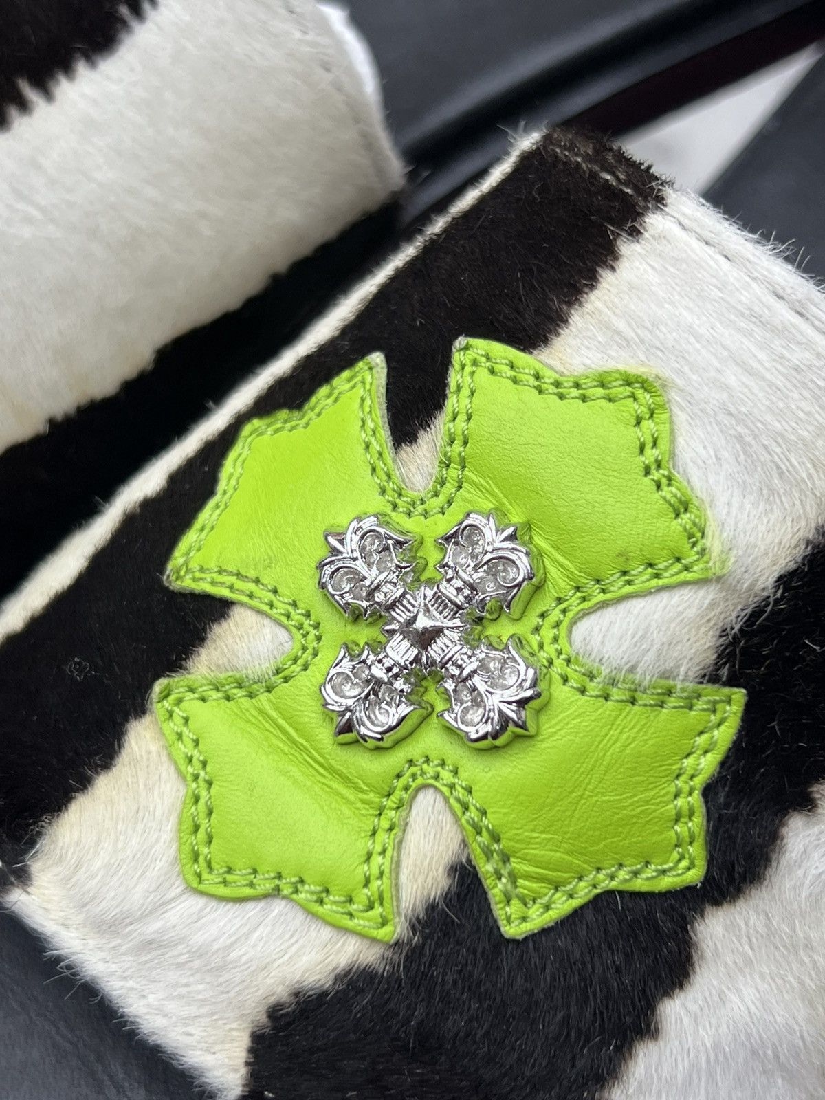 Chrome Hearts Chrome Hearts Zebra Pony Hair Patch Slides Size US 9 / EU 42 - 3 Thumbnail