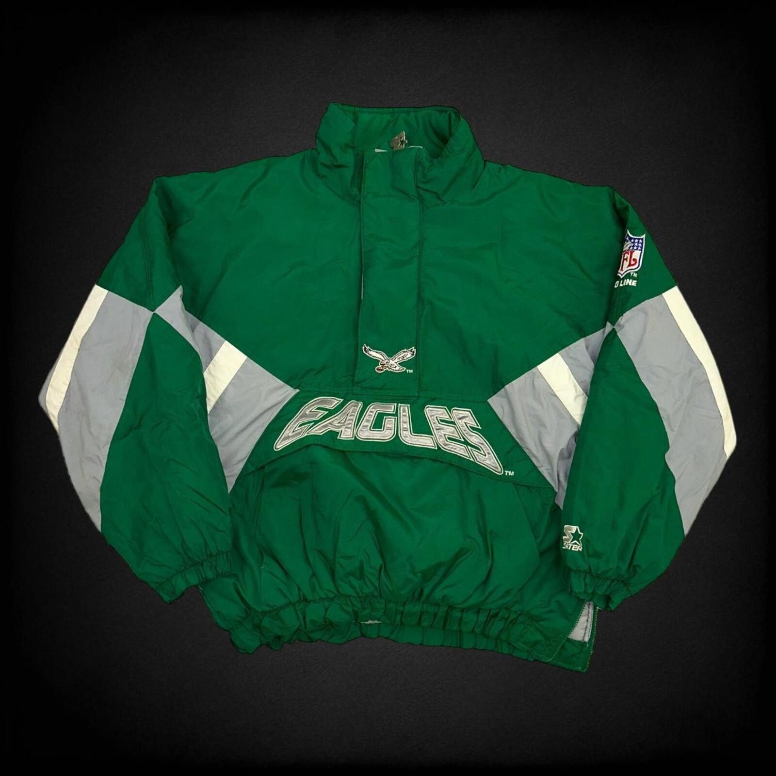 Starter Vintage Kelly green Philadelphia eagles starter jacket Size US L / EU 52-54 / 3 - 1 Thumbnail